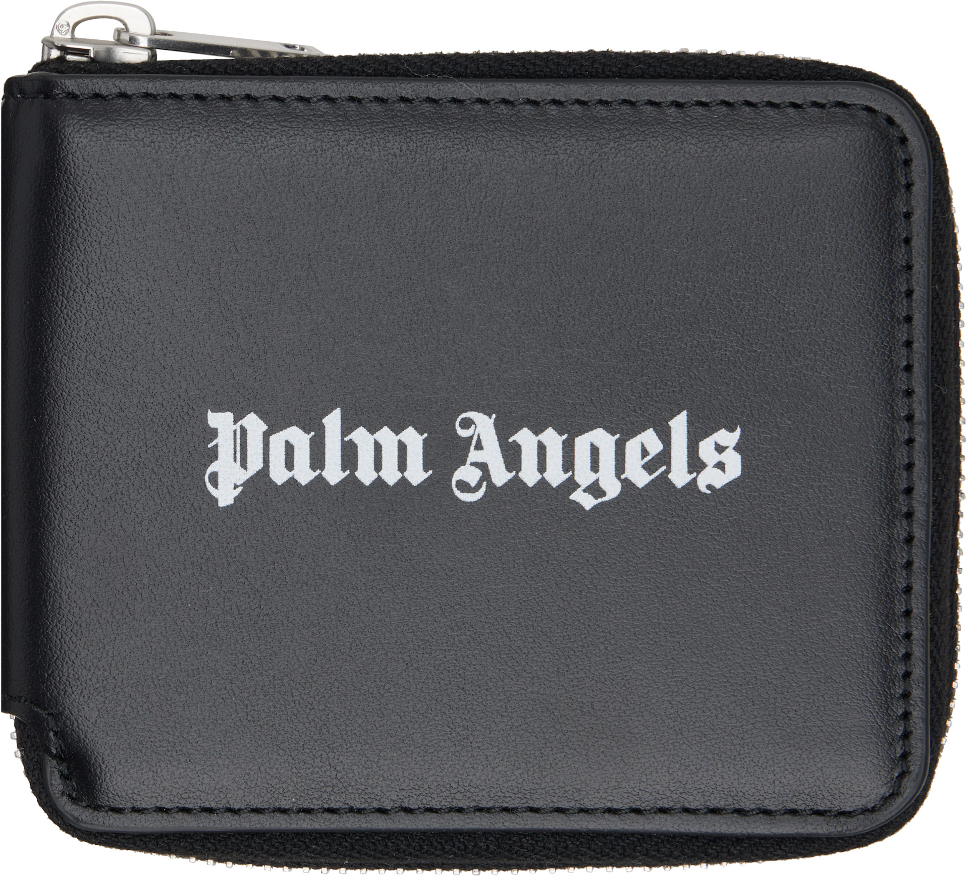 Palm Angels Save The Ocean Bottle 黒 Palm Angels: Black Classic Logo Zip Around Wallet | SSENSE