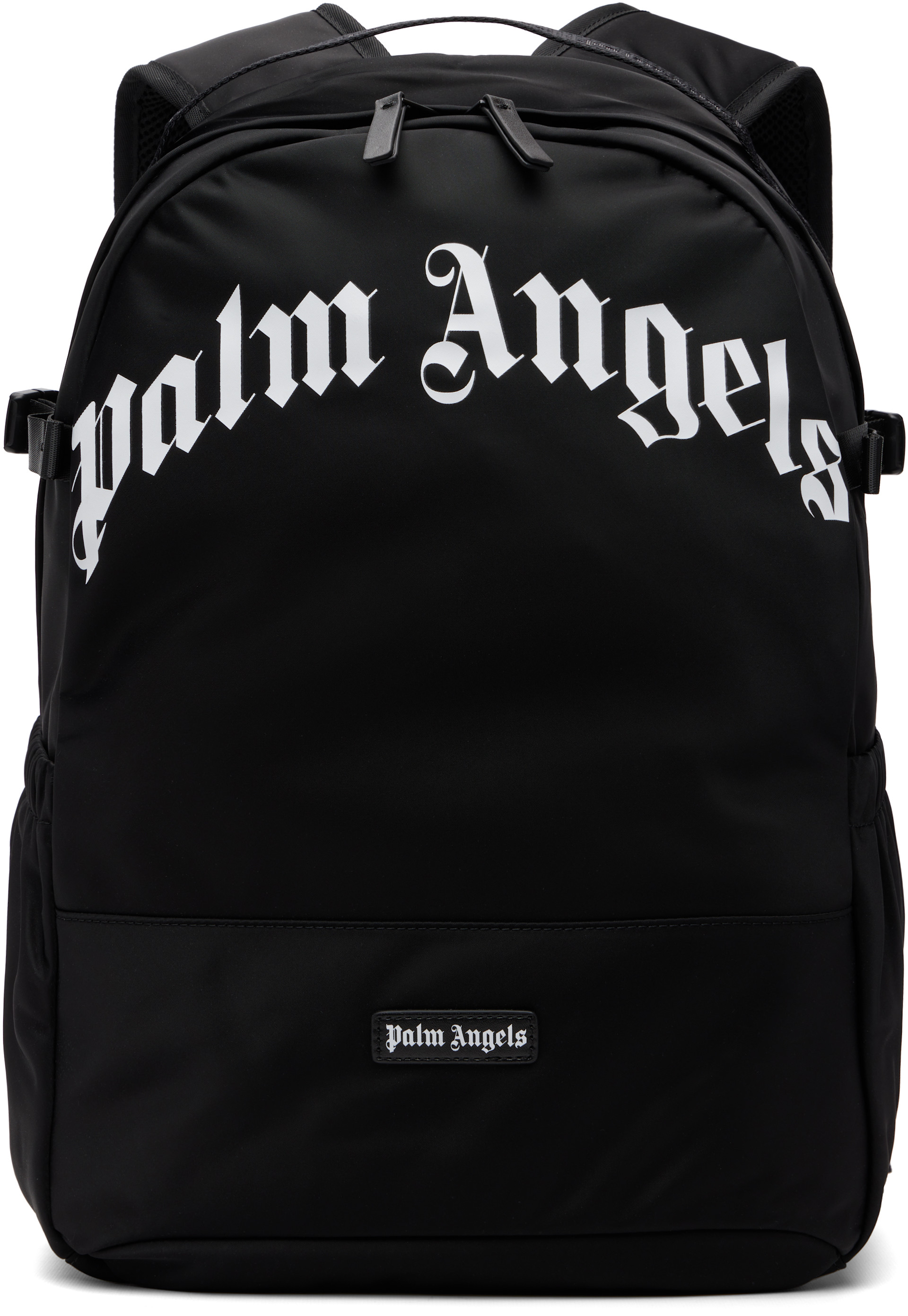 Palm Angels - Black Curved Logo Backpack