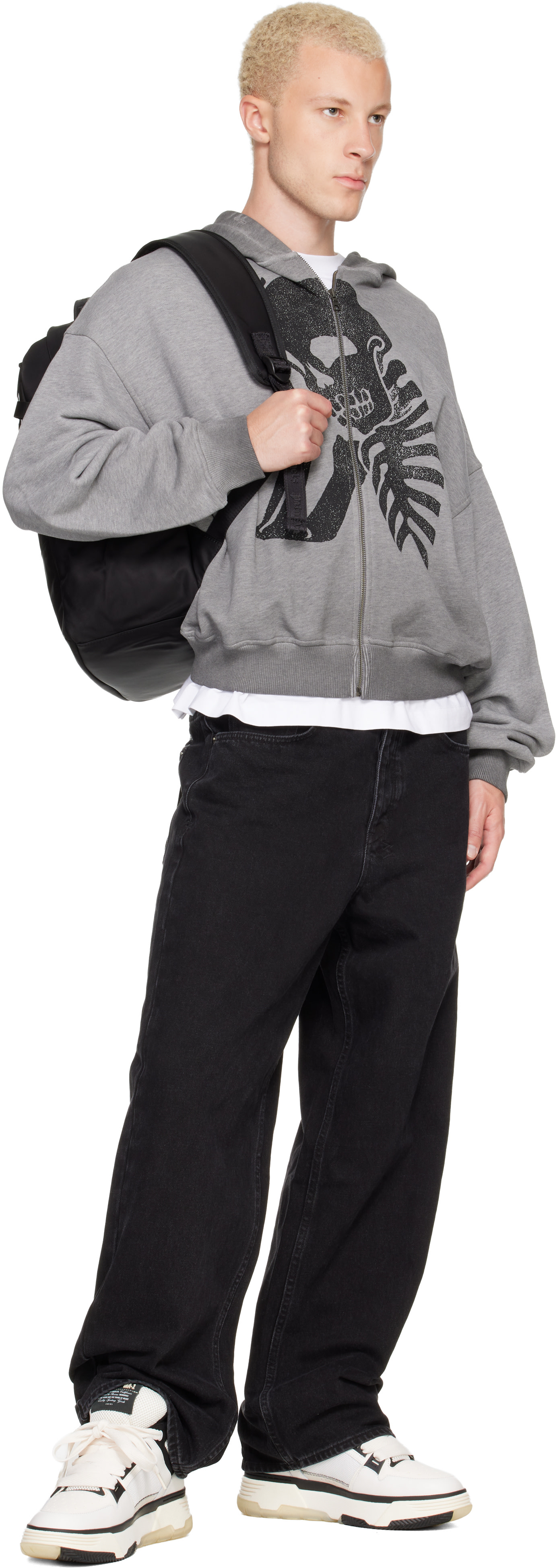 Palm Angels - Black Curved Logo Backpack
