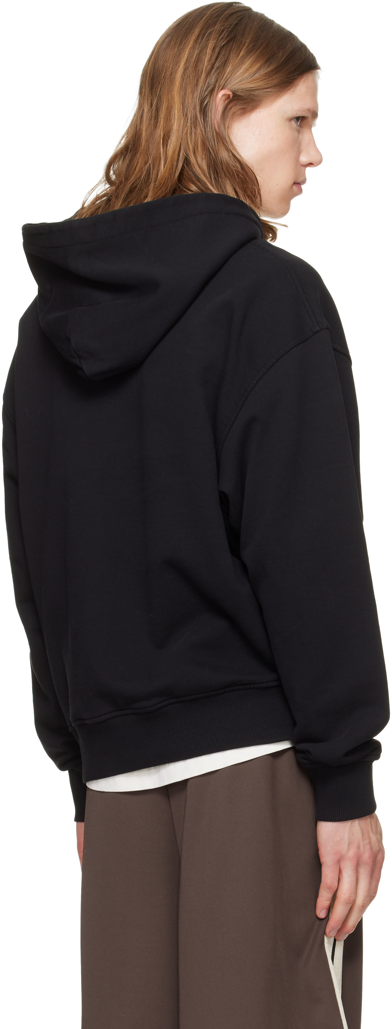 Palm Angels - Pull à capuche noir à logo