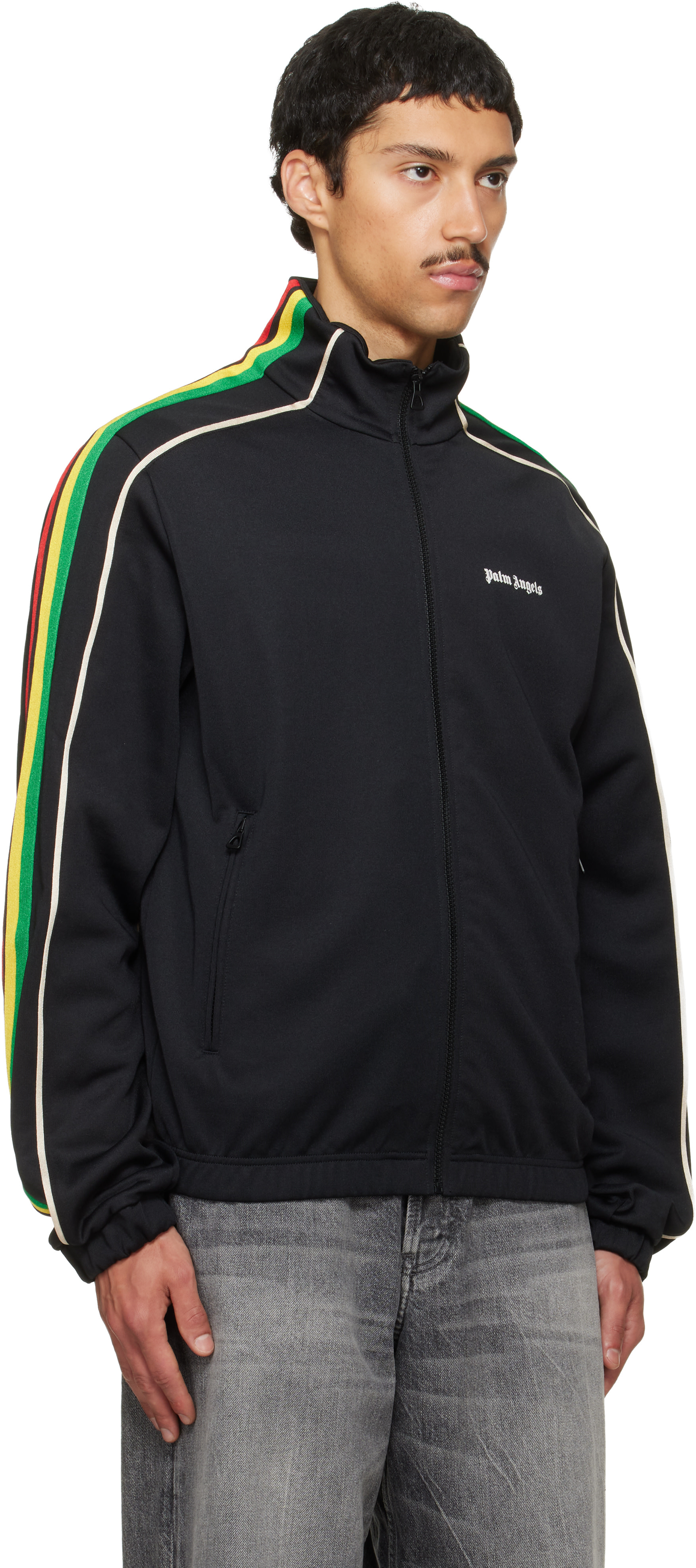 Palm Angels: ブラック Classic Logo ヴィンテージ トラックジャケット