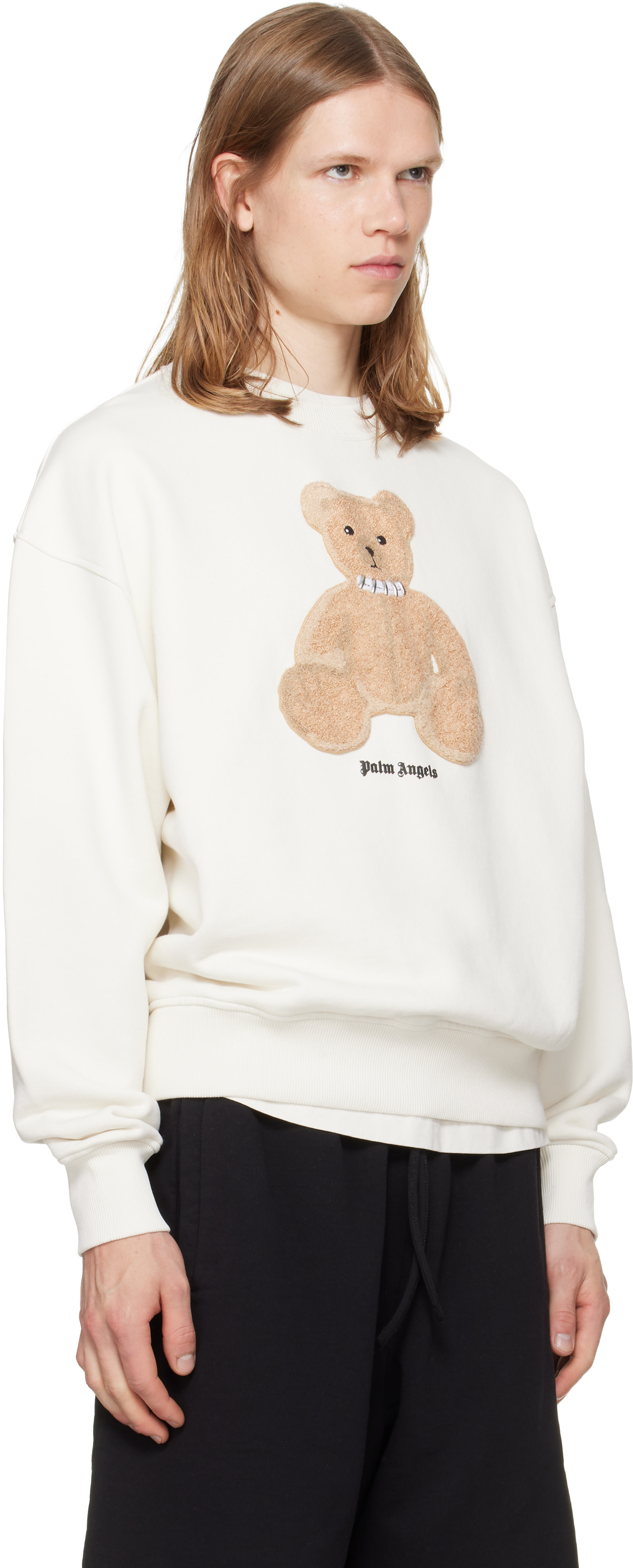 服/ファッション Palm Angels / BEAR BOULE DE NEIGE Palm Angels: Off-White Bear Sweatshirt | SSENSE Canada