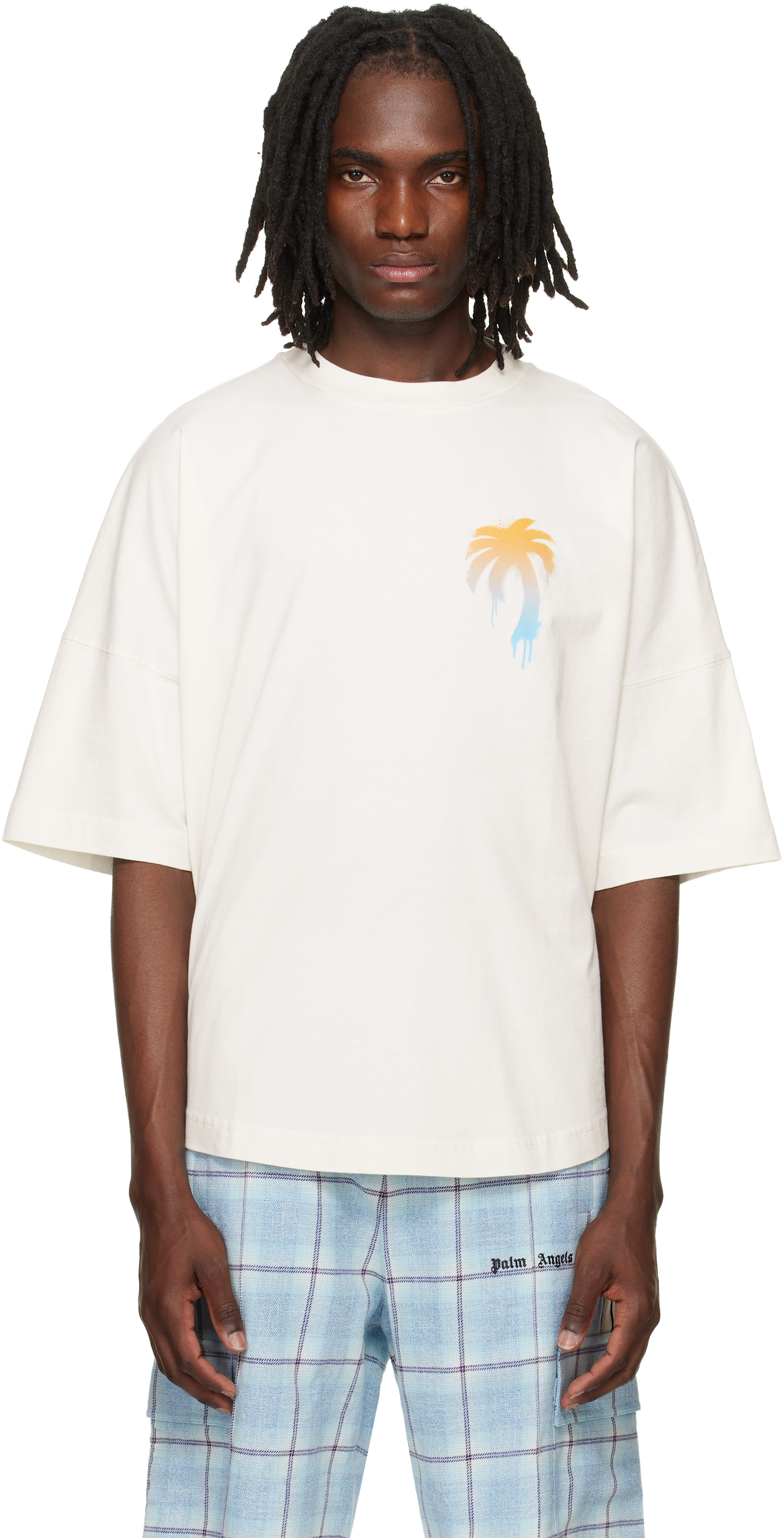 Palm Angels: Off-White 'I Love PA' Over T-shirt | SSENSE