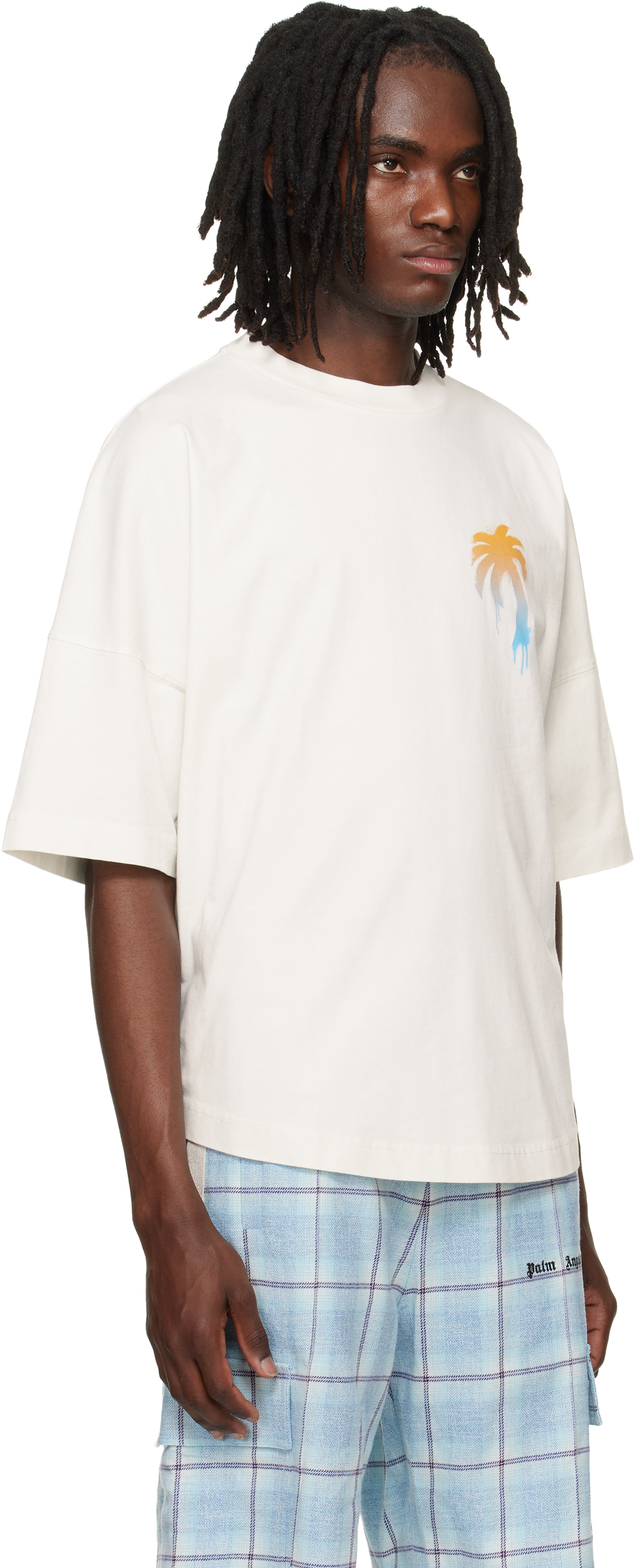 Palm Angels: オフホワイト 'I Love PA' Over Tシャツ | SSENSE 日本