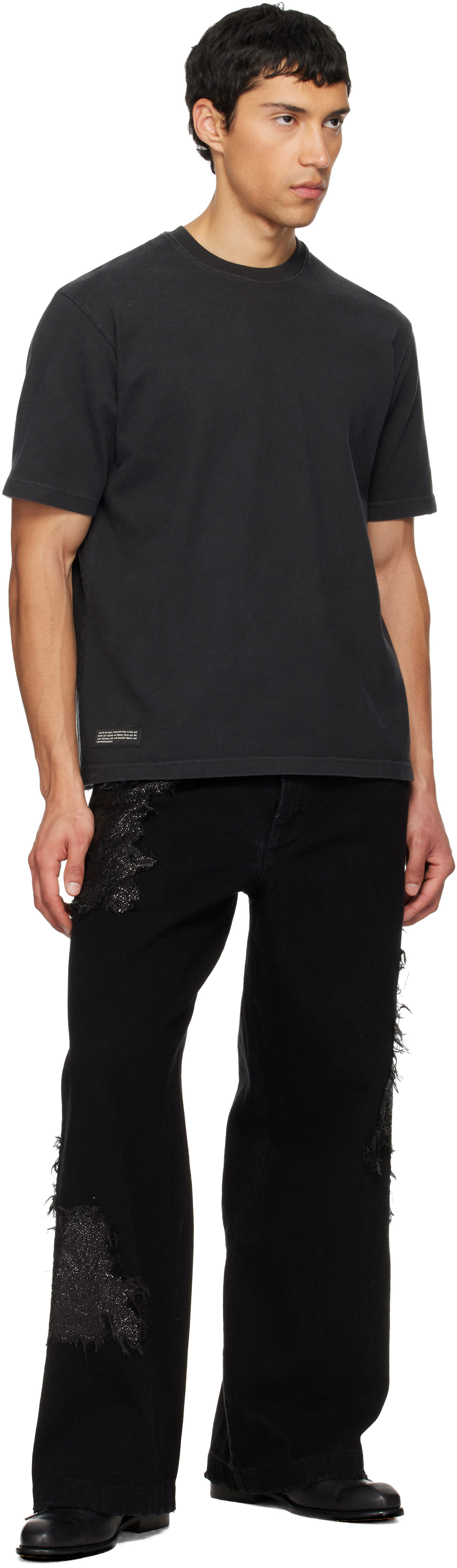 Song for the Mute: Black TKL Edition Faded Jeans | SSENSE