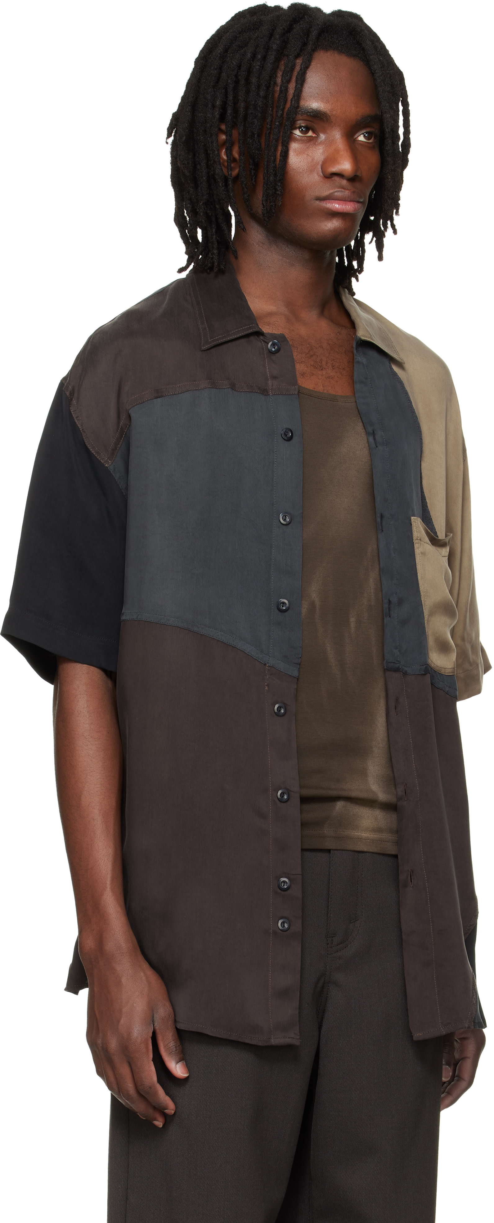 Song for the Mute: Multicolor S/S Oversized Shirt | SSENSE