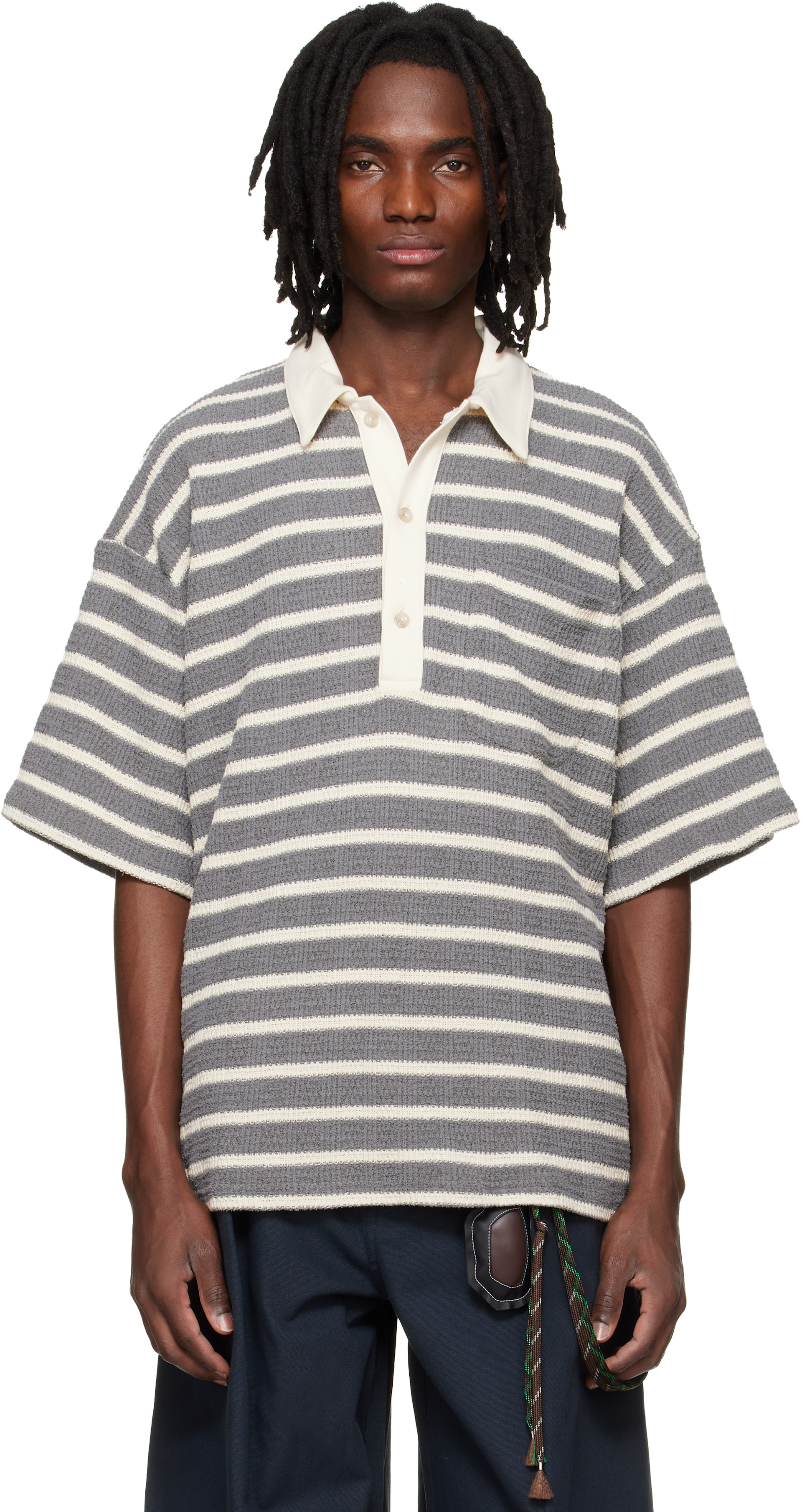 Song for the Mute: Gray Gym Polo | SSENSE