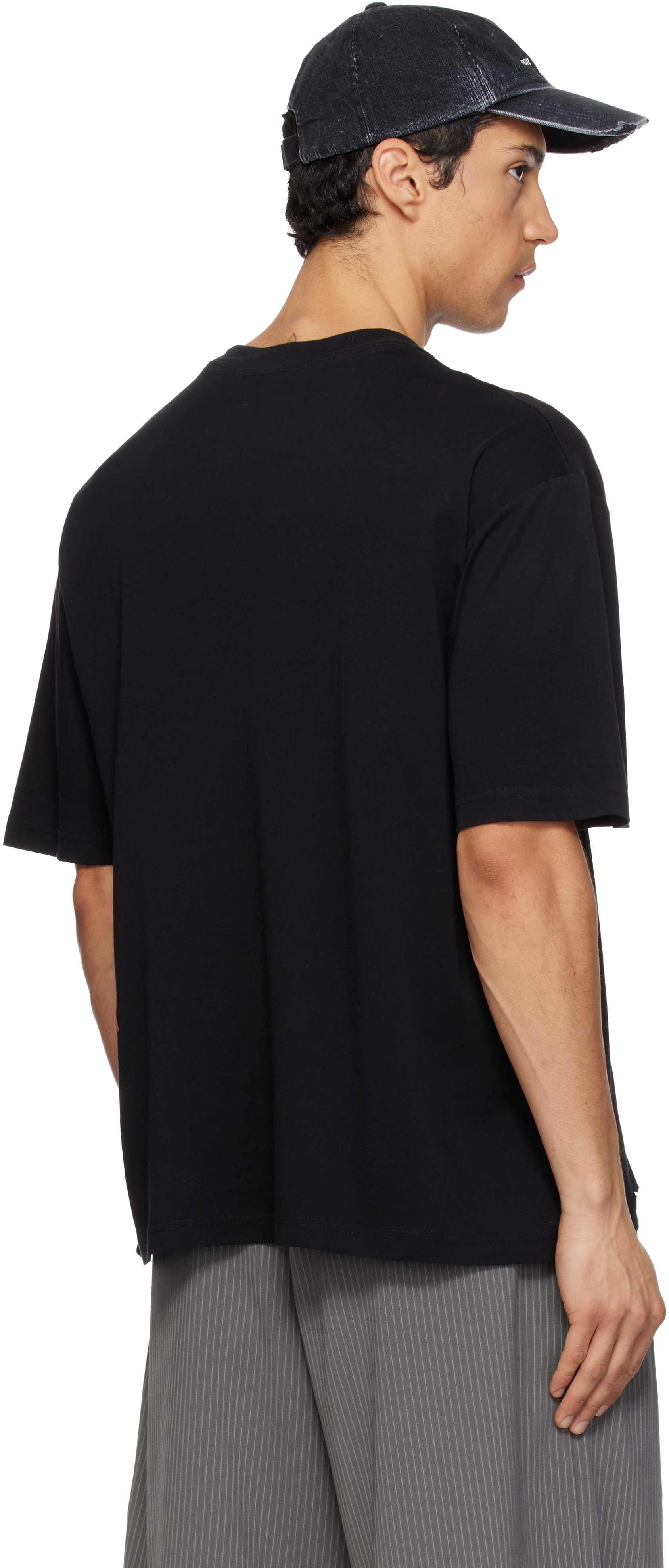 Song for the Mute: Black Logo Oversized T-shirt | SSENSE