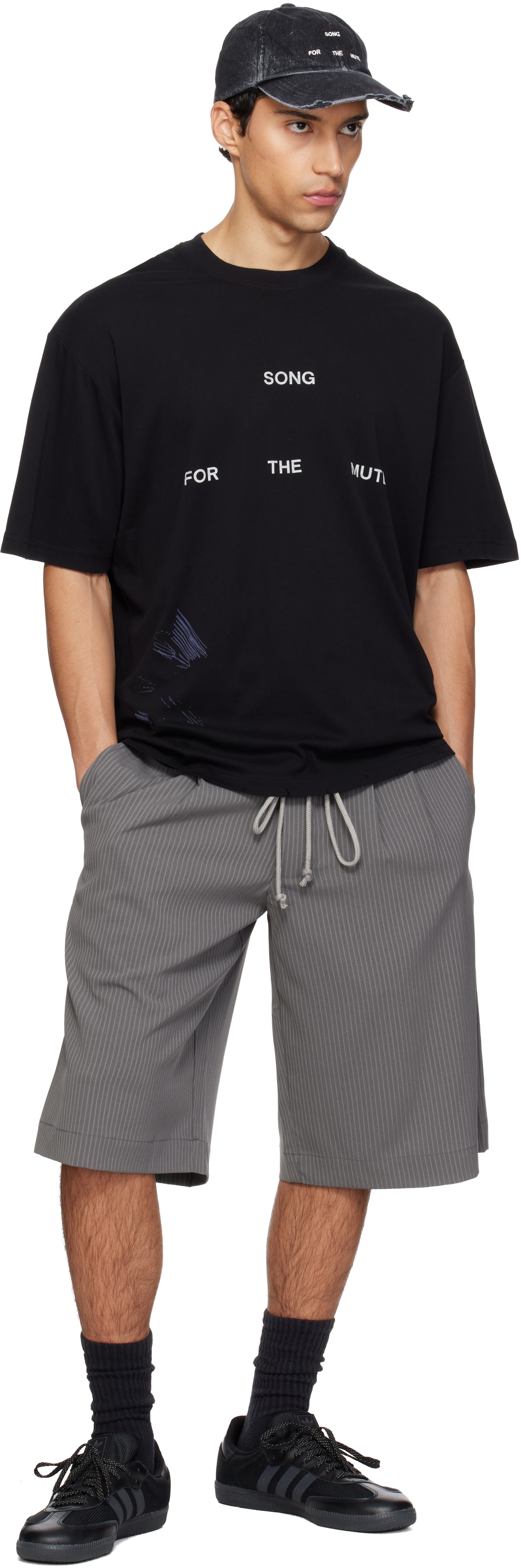 Song for the Mute: Black Logo Oversized T-shirt | SSENSE
