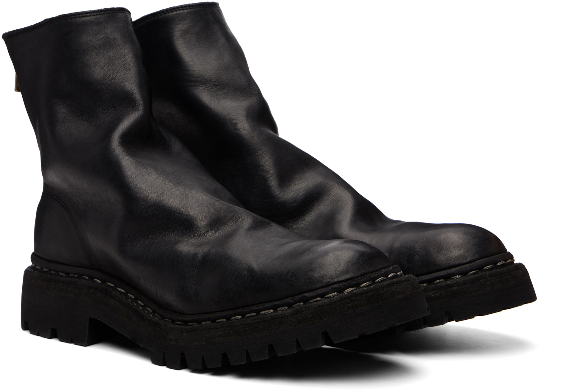 Guidi: Black Soft Horse Leather 796 Boots | SSENSE
