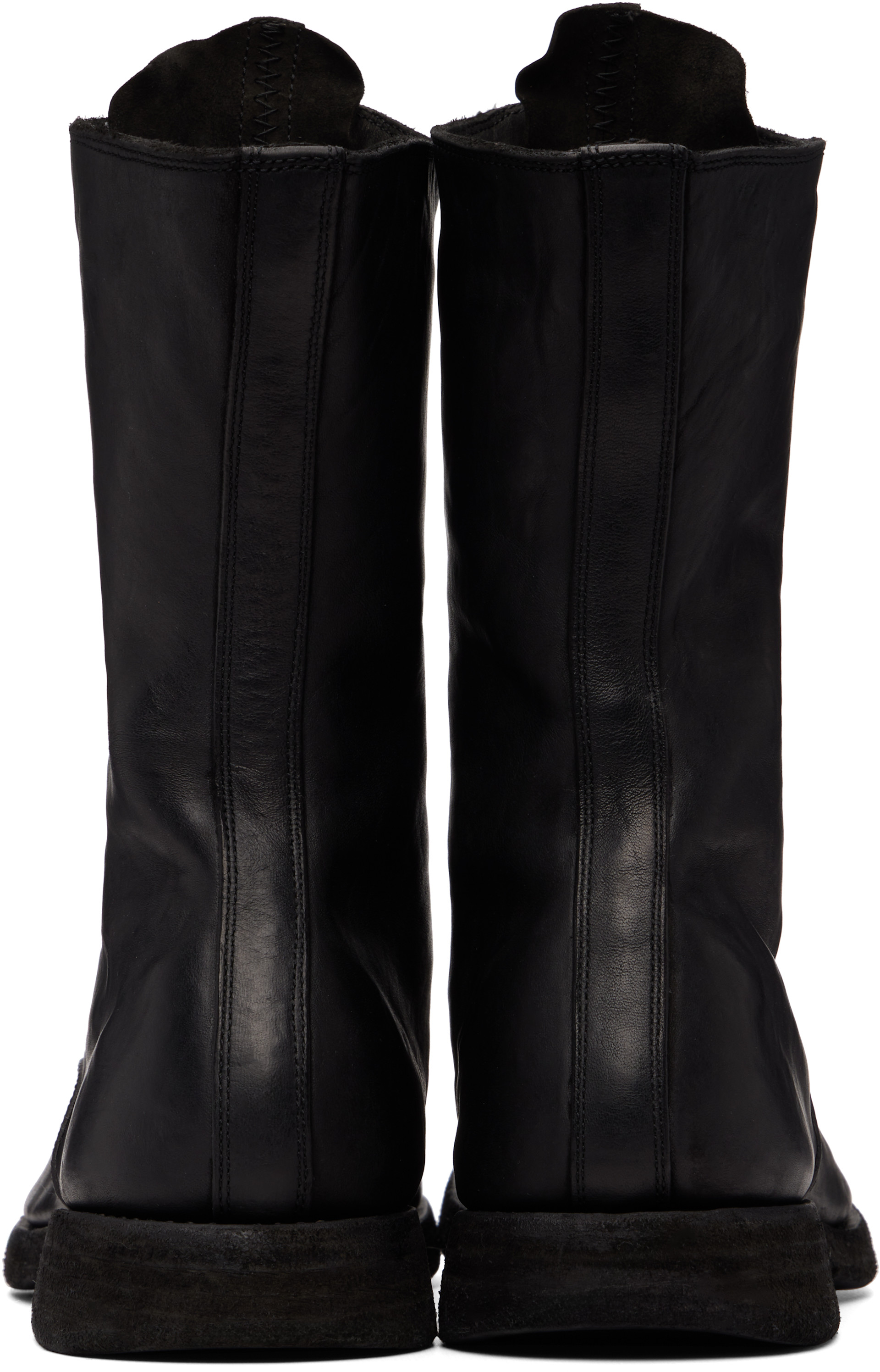 Guidi: Black 310WZ New Army Double Sole Boots | SSENSE