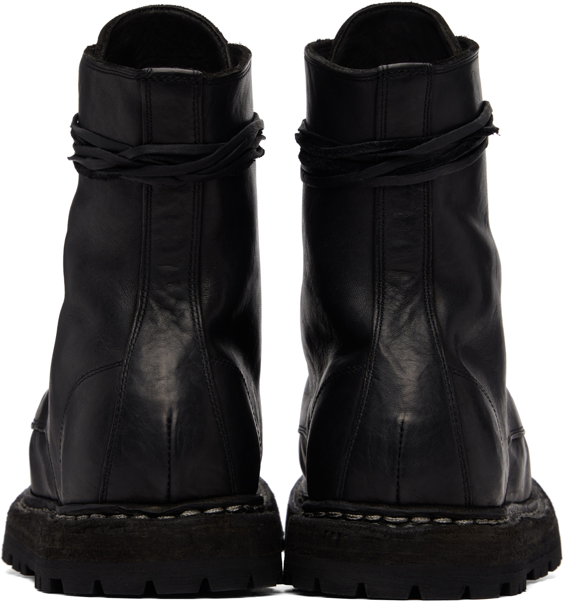 Guidi: ブラック 9950 ソフト ホースレザー ブーツ | SSENSE 日本