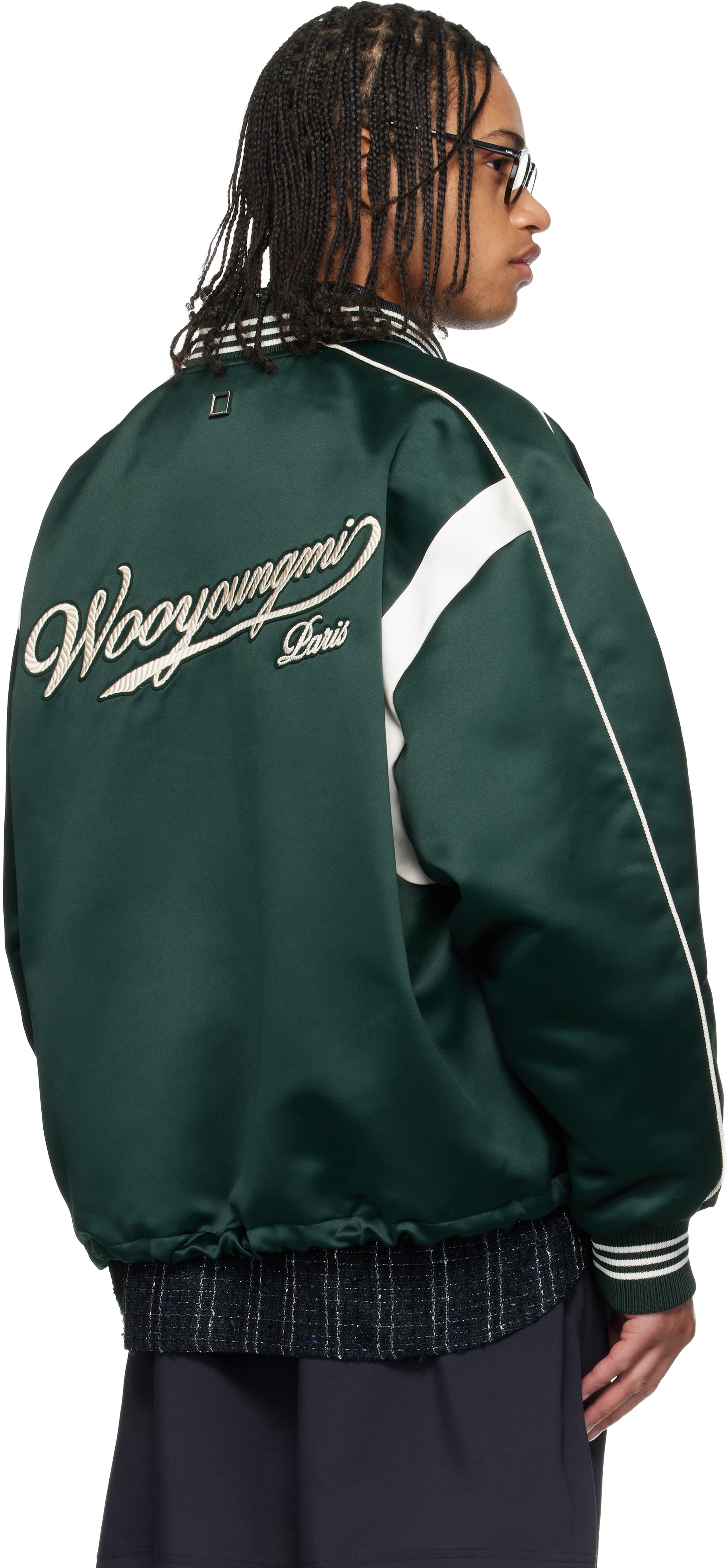 WOOYOUNGMI - グリーン Logo Baseball ボンバージャケット