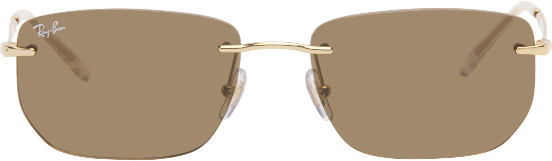 Ray-Ban - 골드 RB3768 선글라스