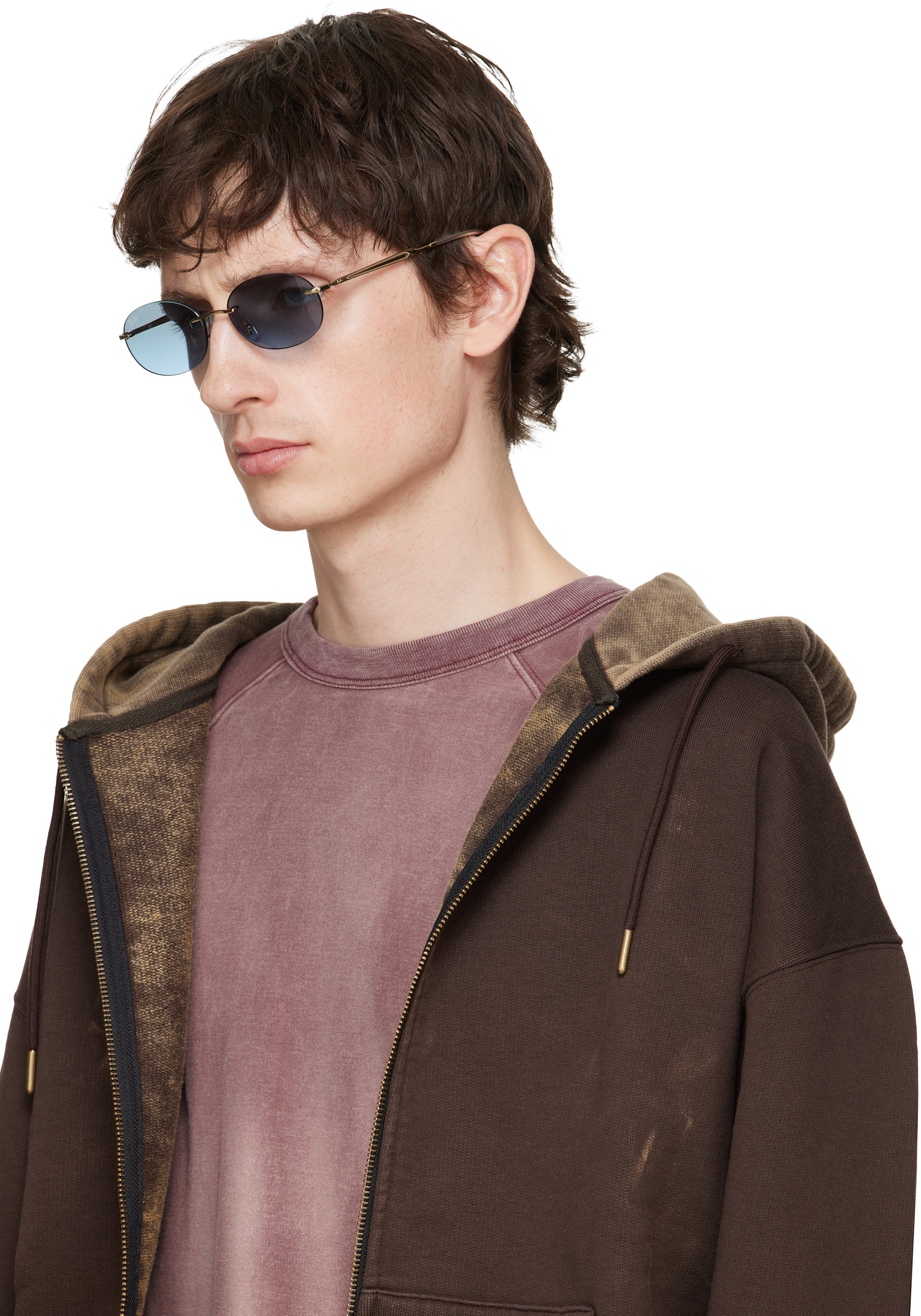 Ray-Ban - 골드 RB3767 선글라스