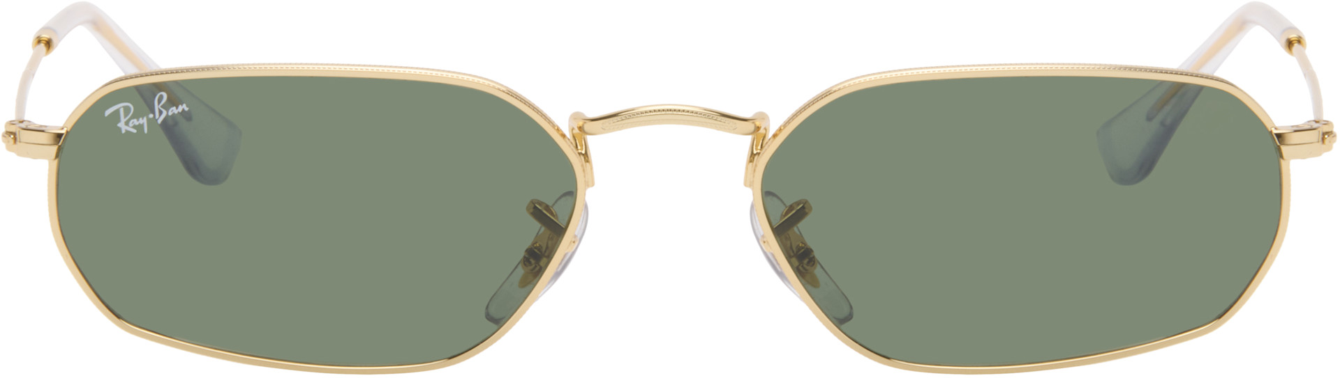 Ray-Ban - 골드 RB3947 선글라스