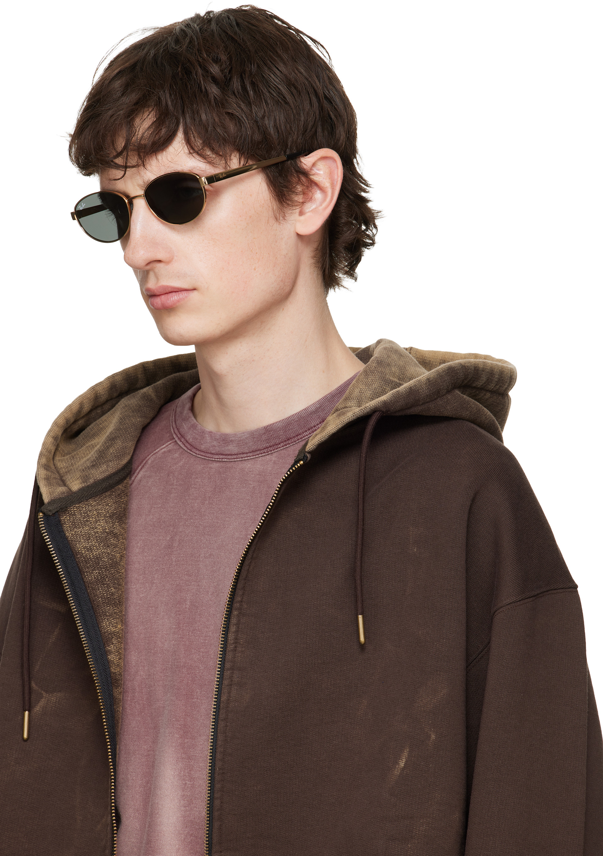 Ray-Ban - 골드 RB3774D 선글라스
