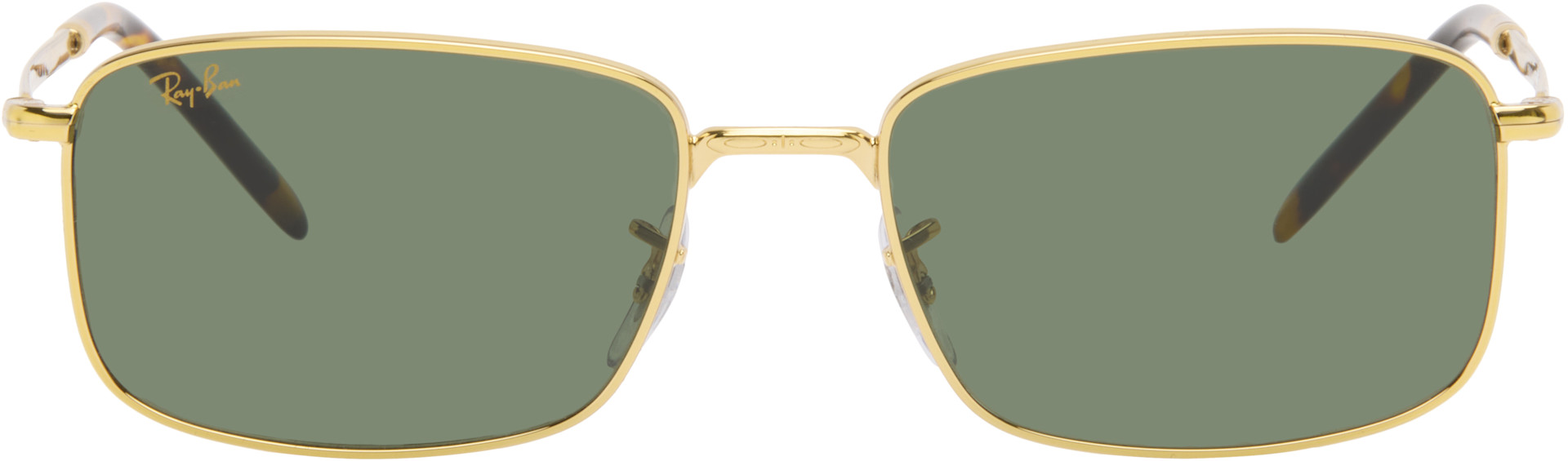 Ray-Ban - 골드 RB3717 선글라스