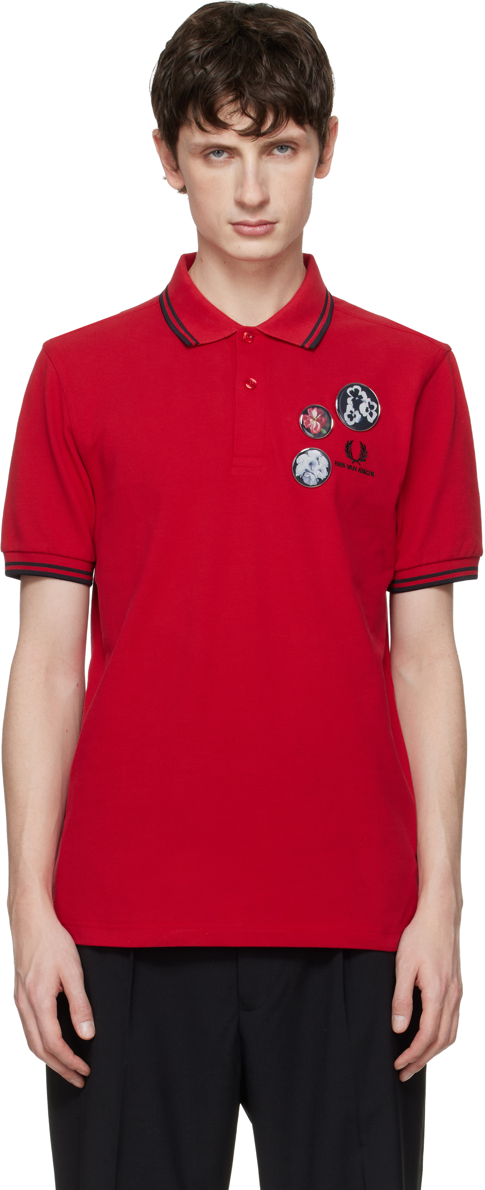 Fred Perry: Red Kris Van Assche Edition KVA Fred Perry Polo