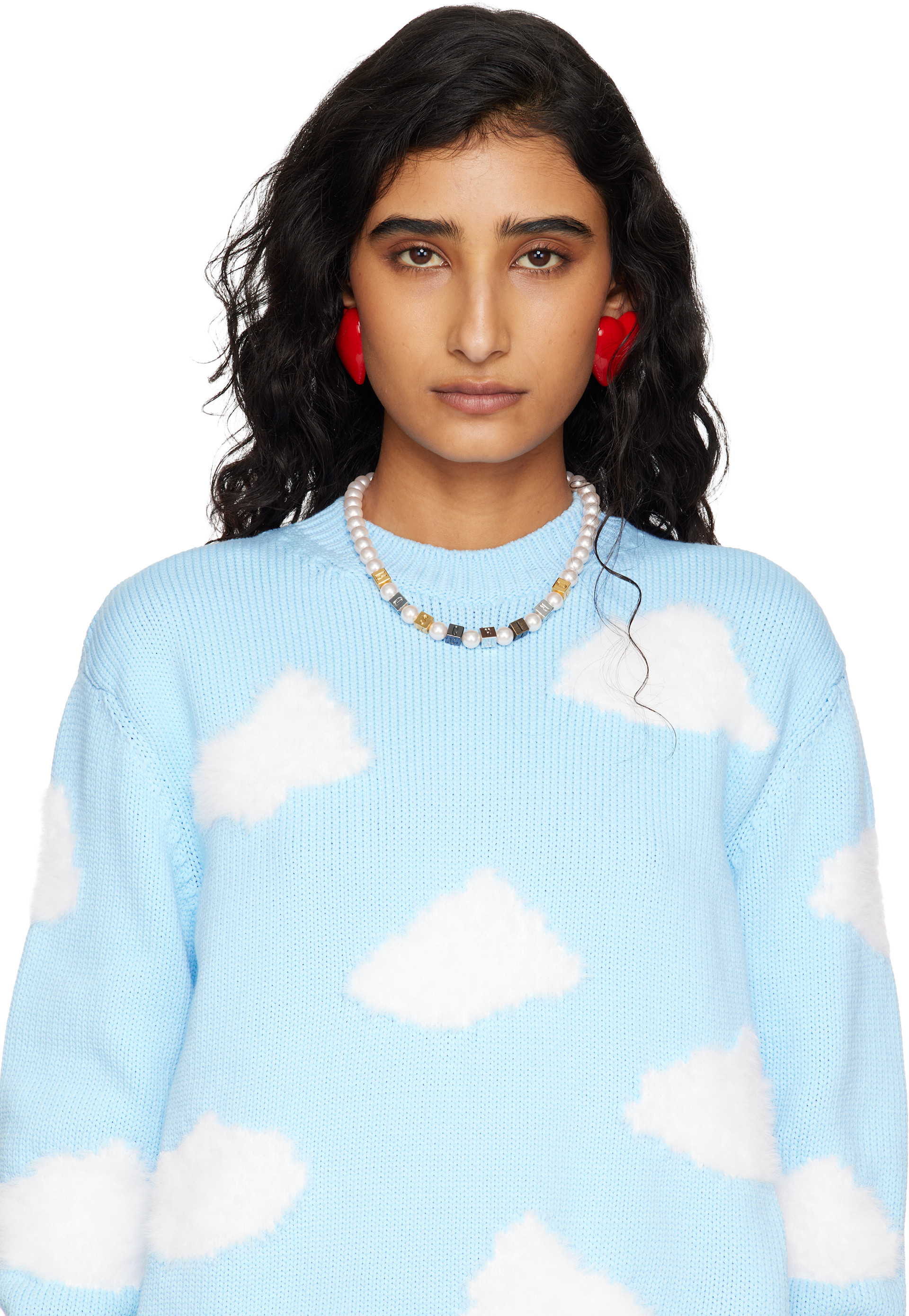 Moschino - Collier à breloques à logo