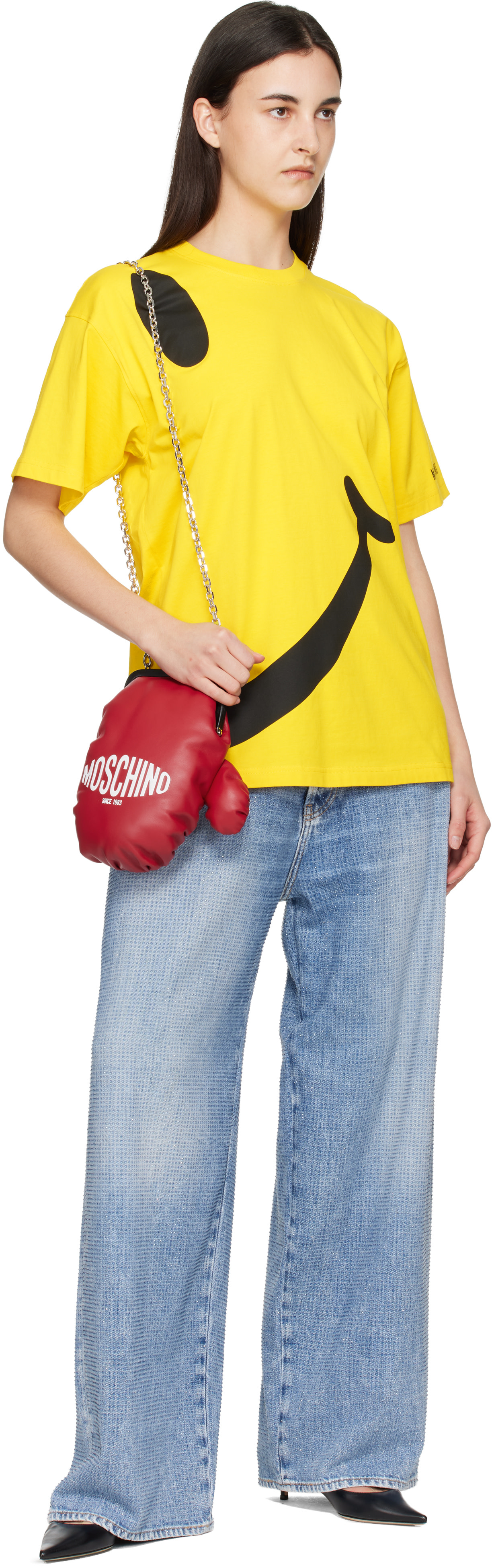 Moschino: レッド Boxing Gloves バッグ | SSENSE 日本