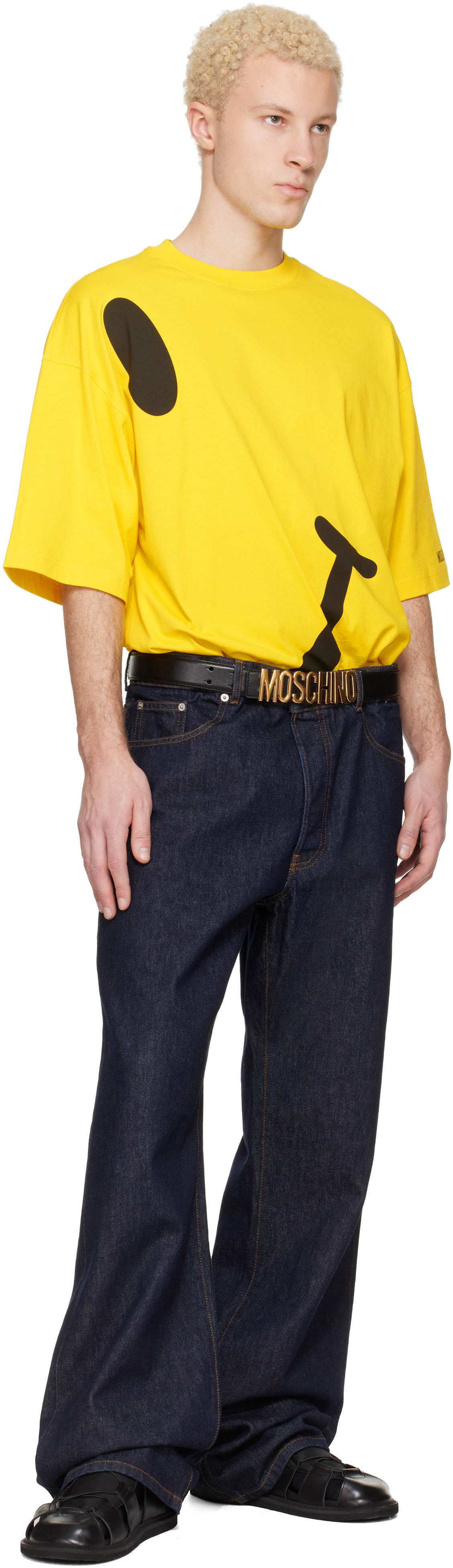 Moschino - Black Logo Hardware Belt
