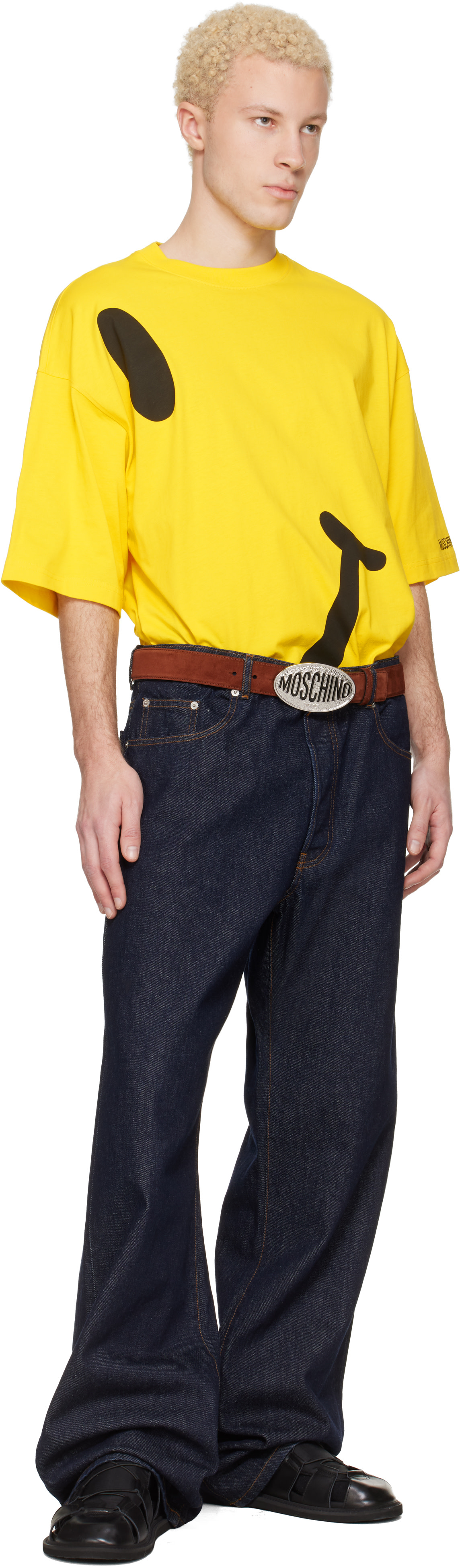 Moschino - Brown Logo Hardware Belt