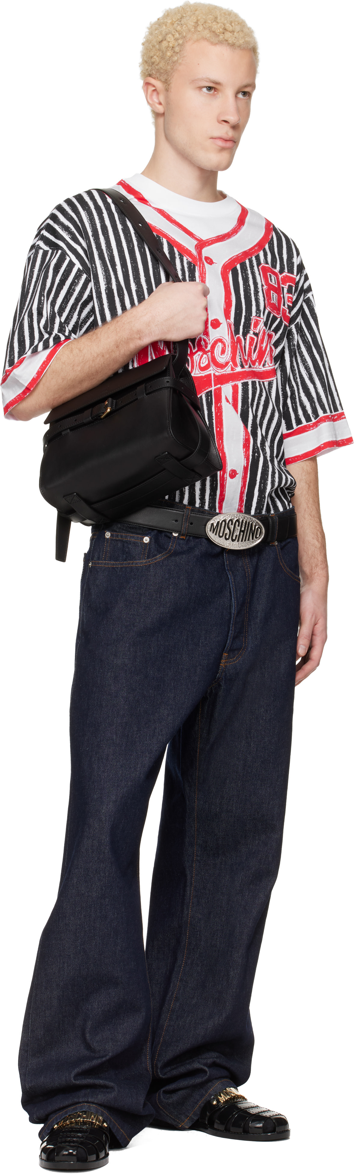 Moschino - Black Logo Hardware Belt