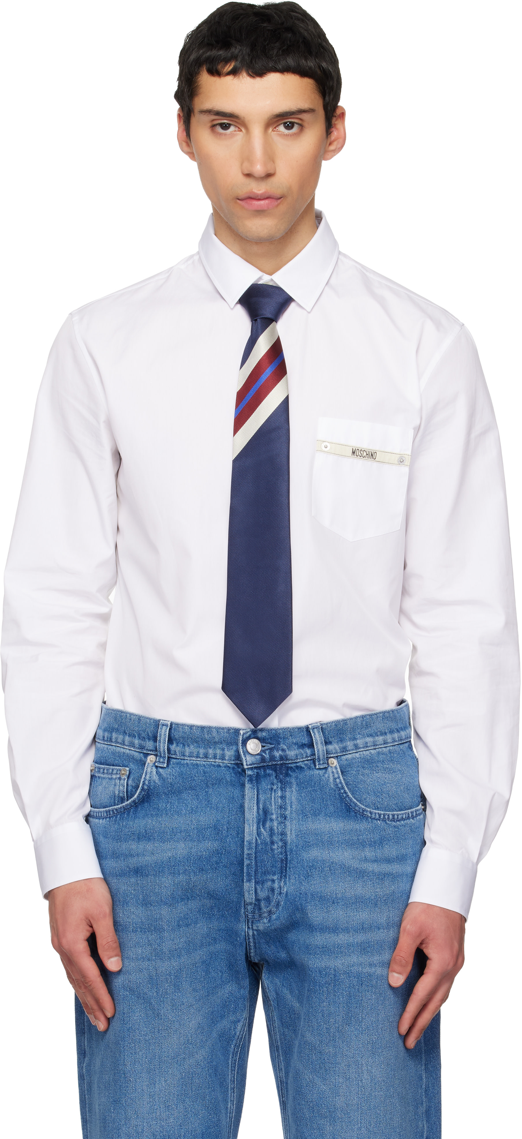 Moschino - White 'Moschino Tape' Shirt