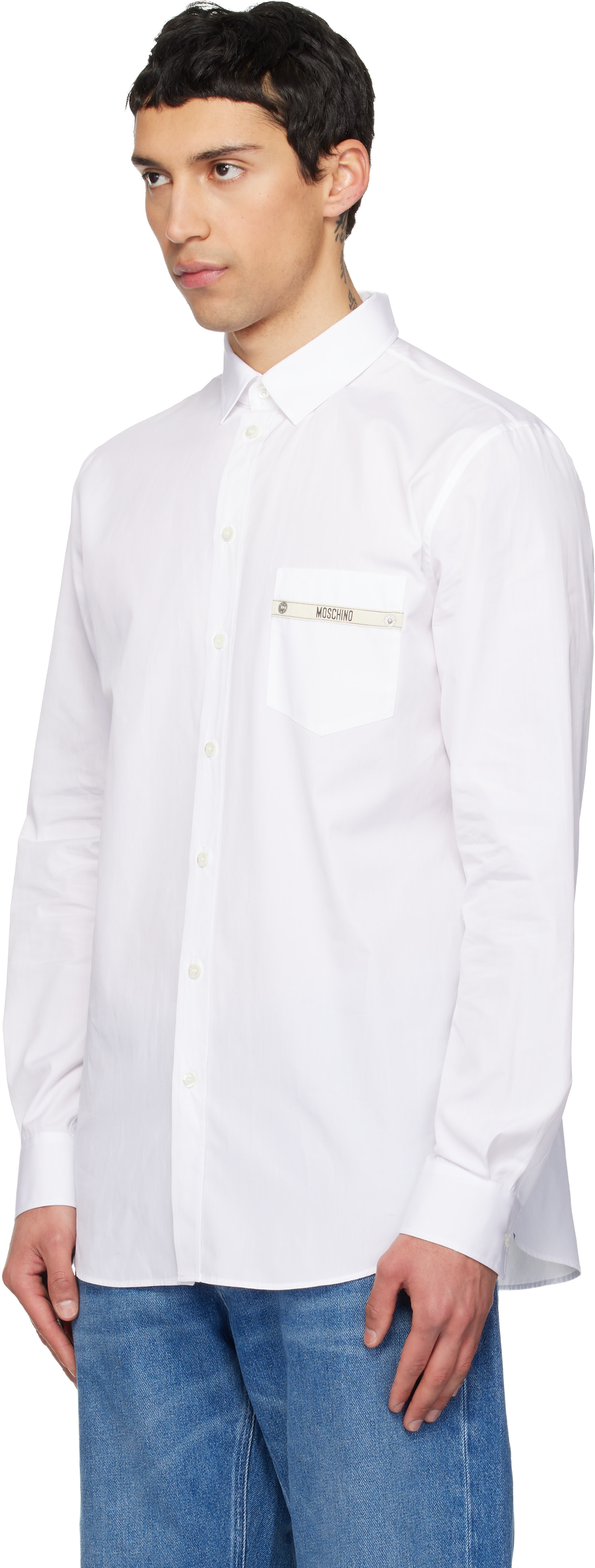 Moschino - White 'Moschino Tape' Shirt