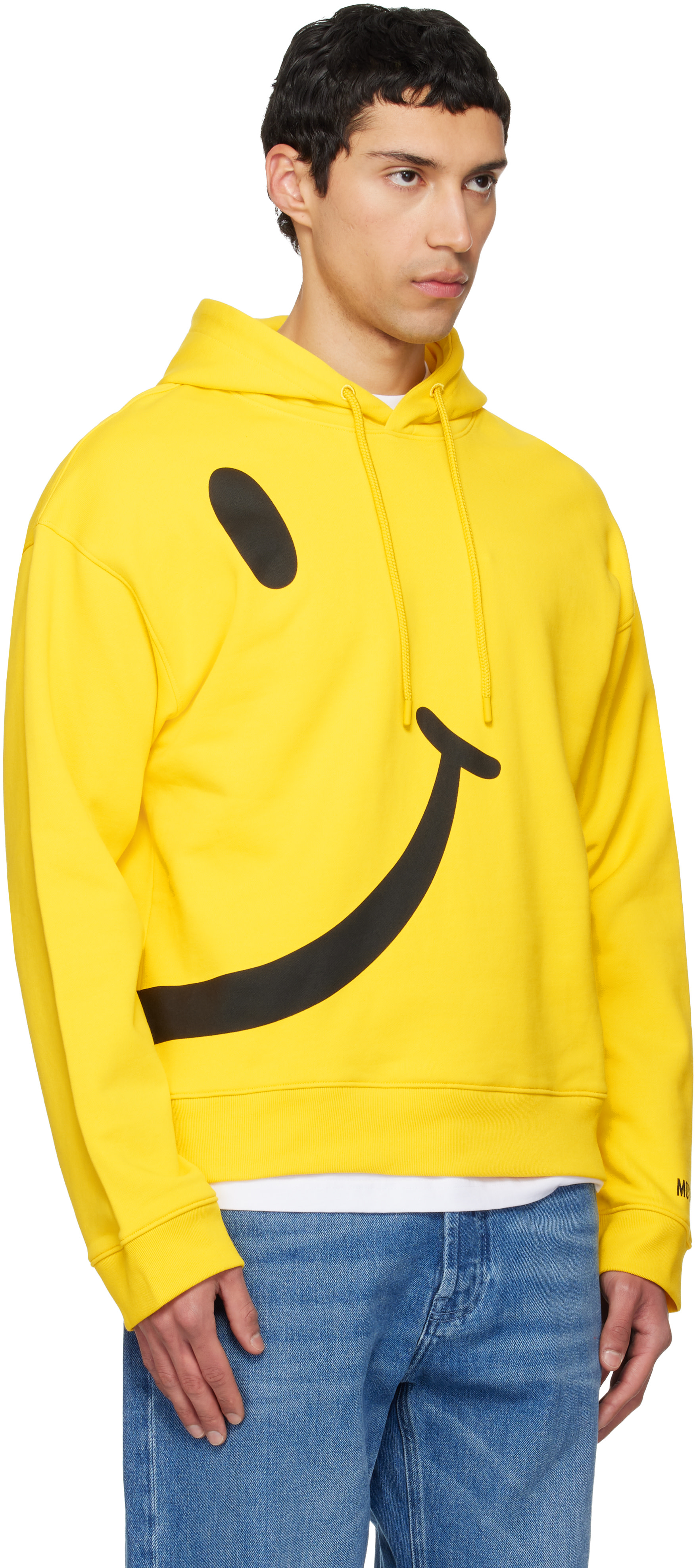 Moschino - Yellow Smiley Organic Cotton Hoodie