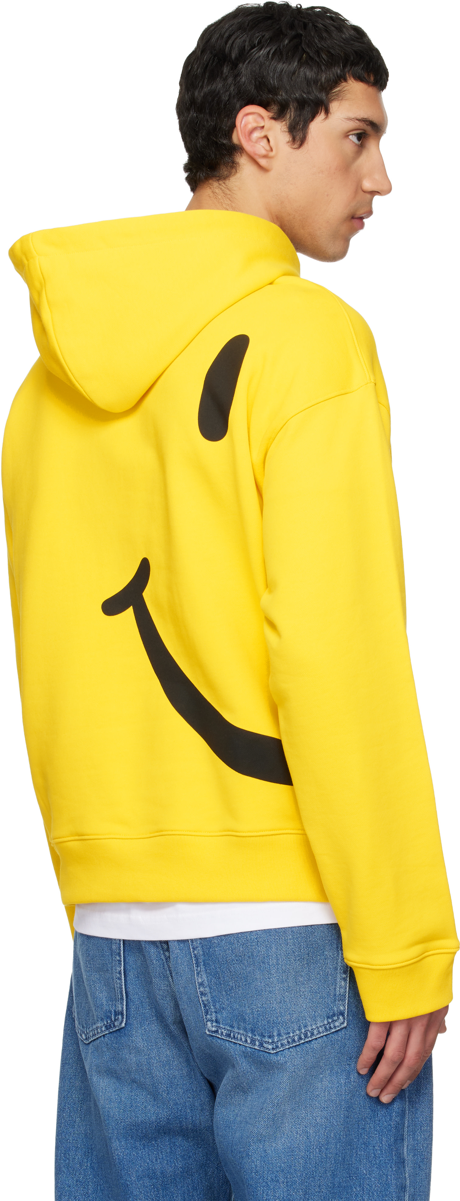 Moschino - Yellow Smiley Organic Cotton Hoodie