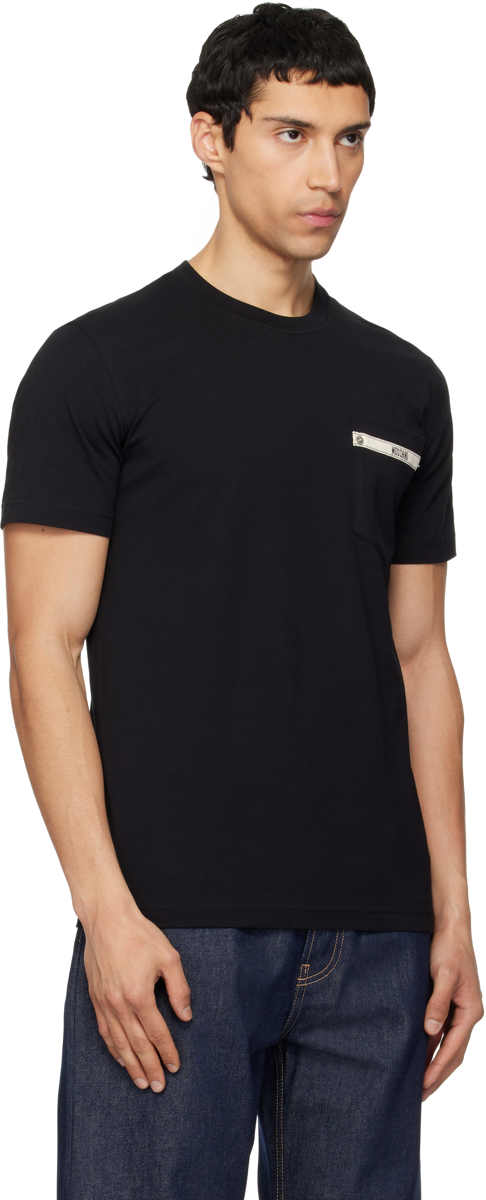 Moschino - Black 'Moschino Tape' T-shirt