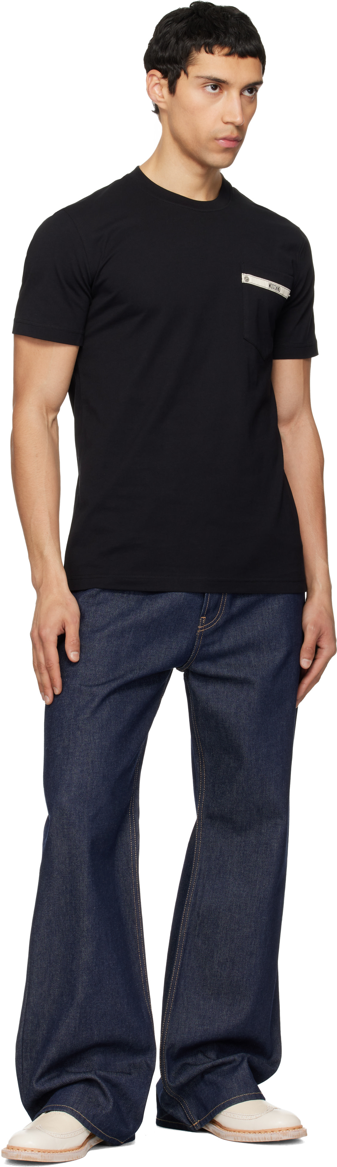 Moschino - Black 'Moschino Tape' T-shirt