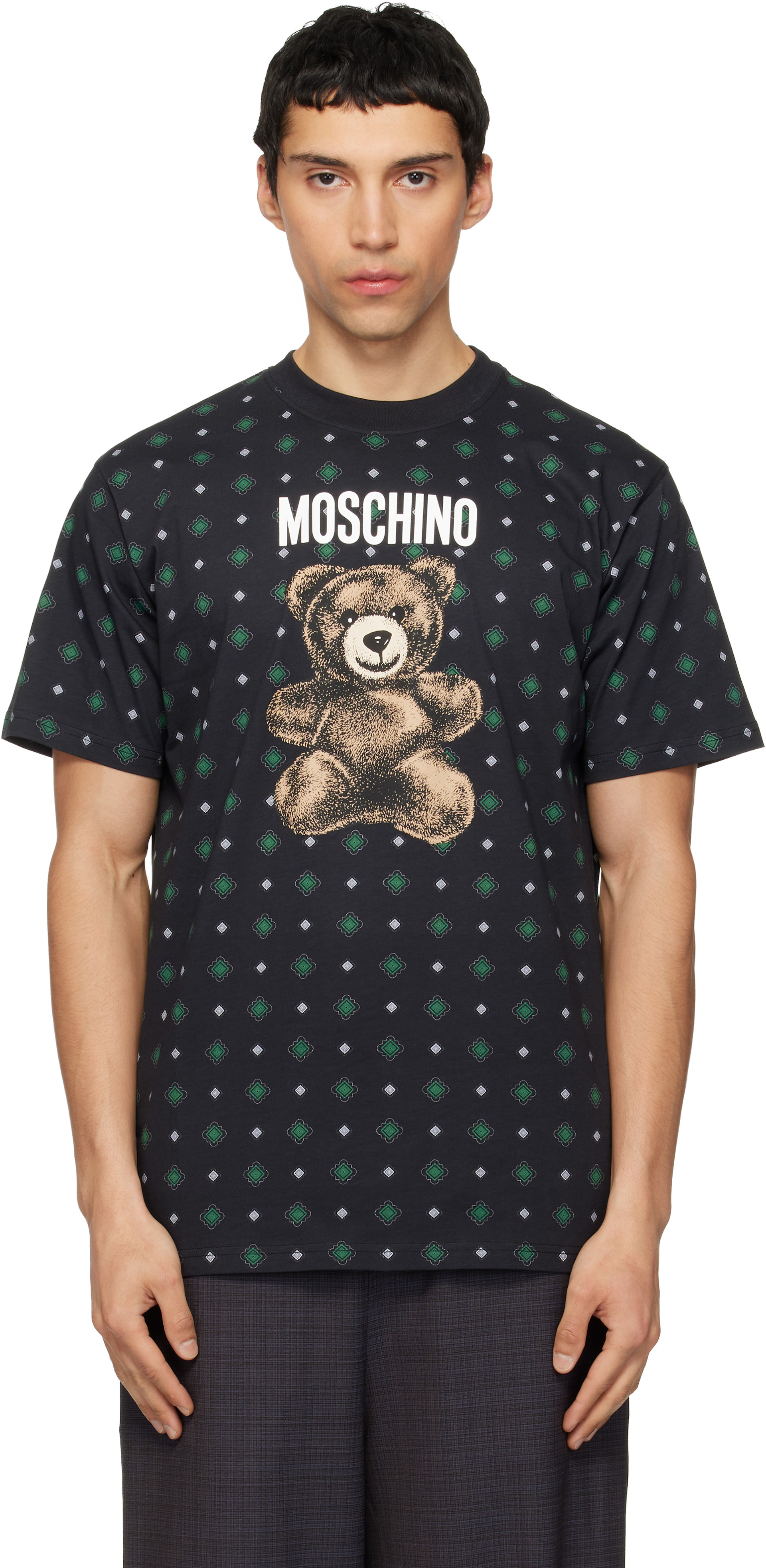 Moschino - 블랙 테디 티셔츠