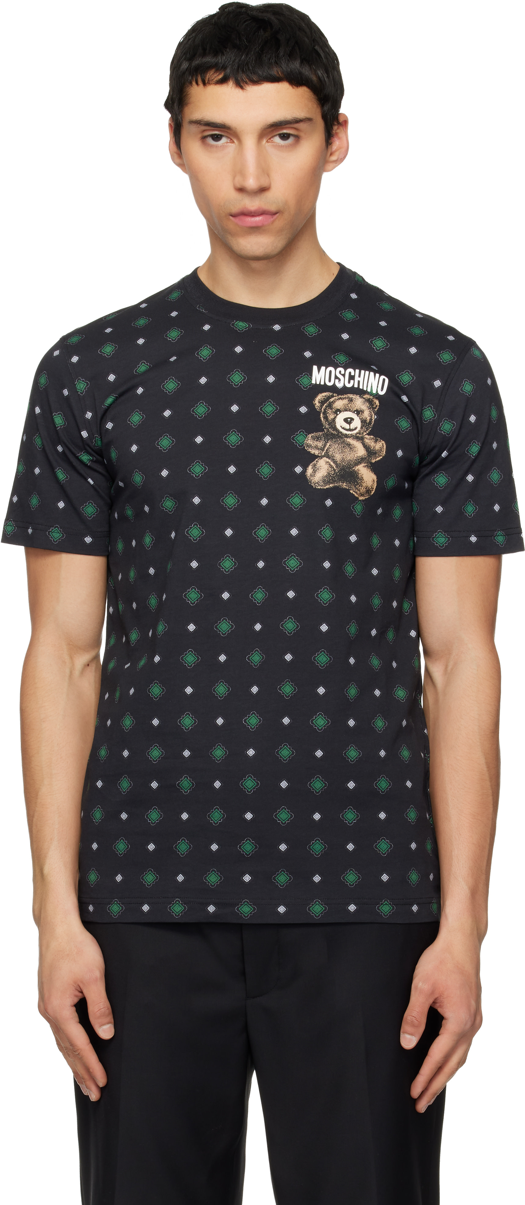 Moschino - 블랙 테디 티셔츠