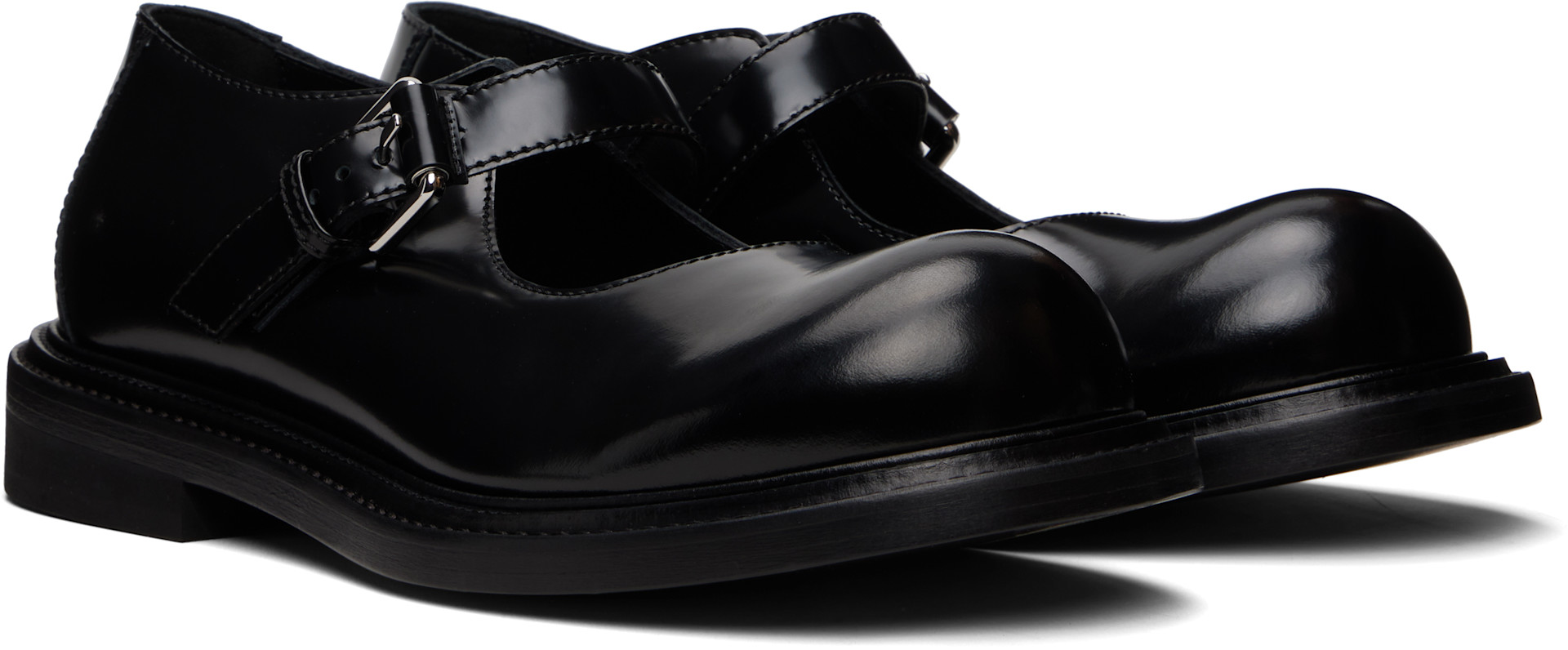 Moschino - Black Mary Jane Oliver Loafers