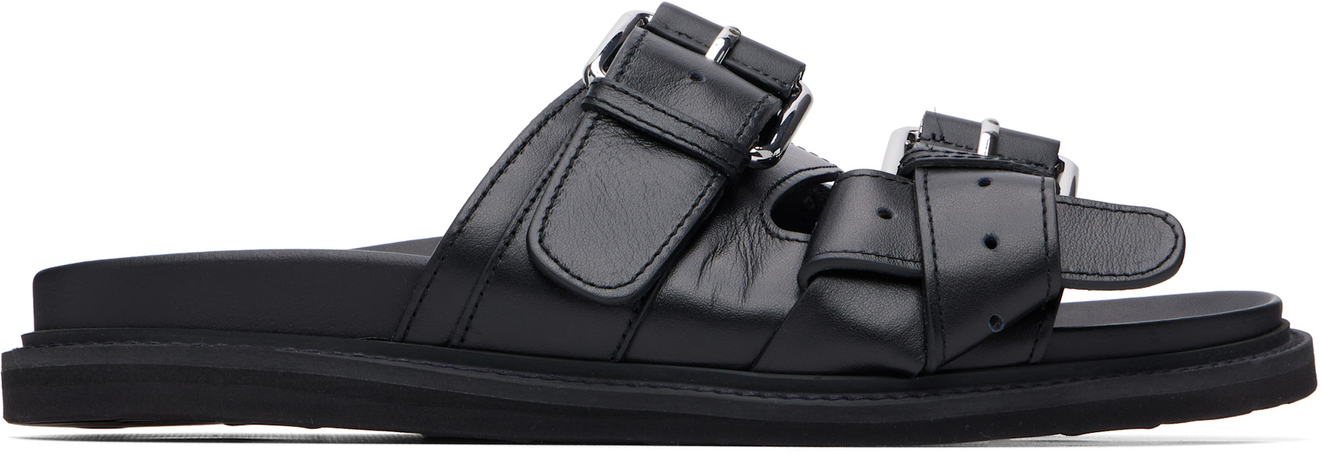 Moschino - Black Calfskin Sandals