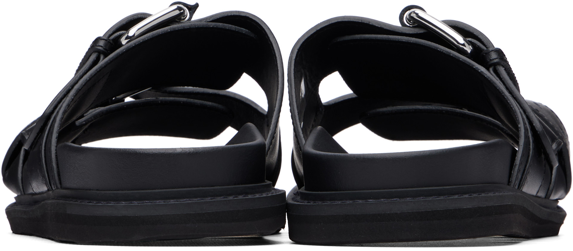 Moschino - Black Calfskin Sandals