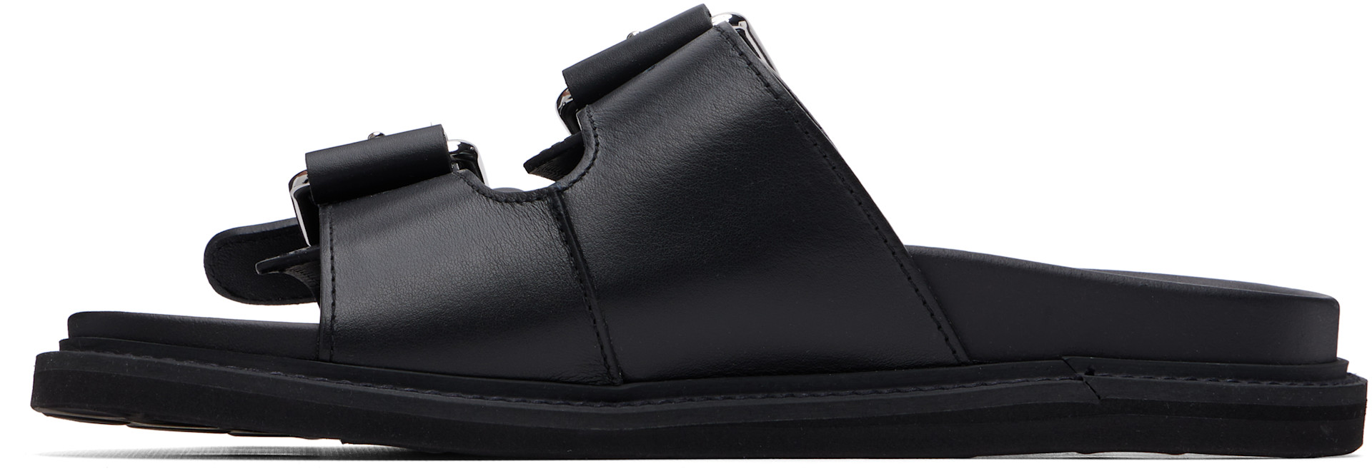 Moschino - Black Calfskin Sandals