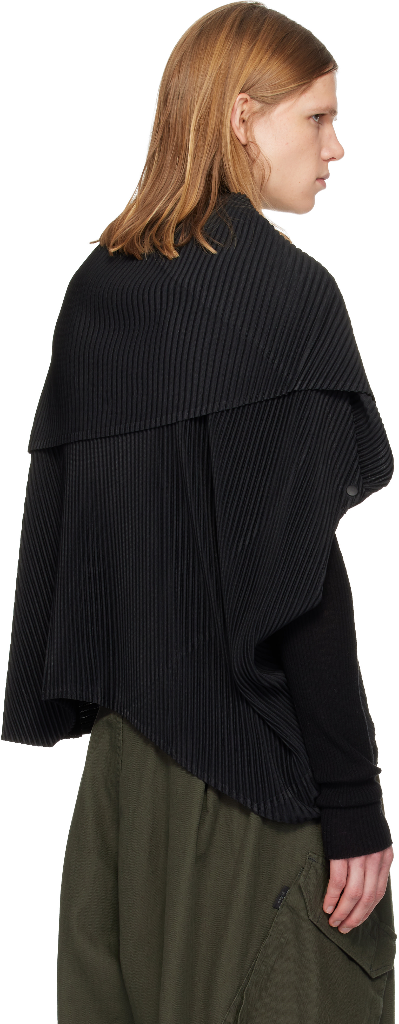 HOMME PLISSÉ ISSEY MIYAKE: Black Stone Cloud Vest | SSENSE Canada