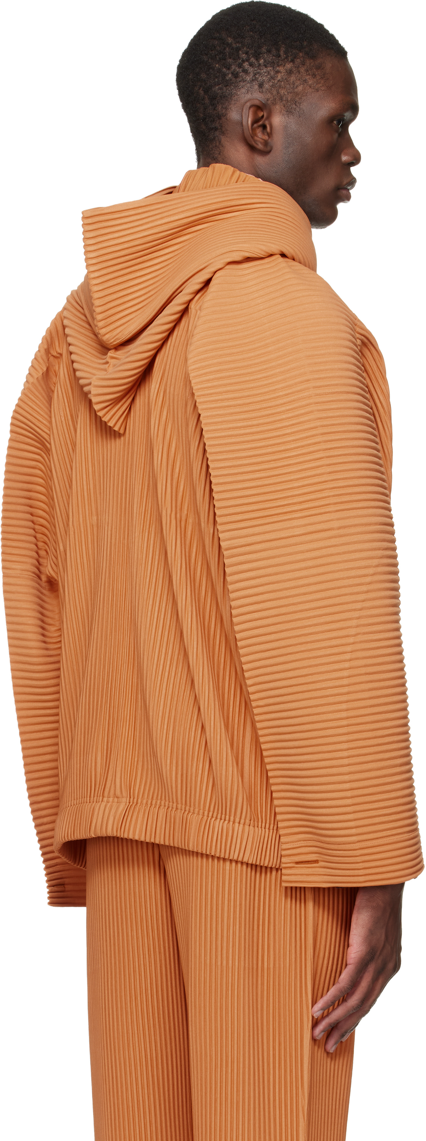 HOMME PLISSÉ ISSEY MIYAKE: Orange Monthly Colors March Jacket | SSENSE