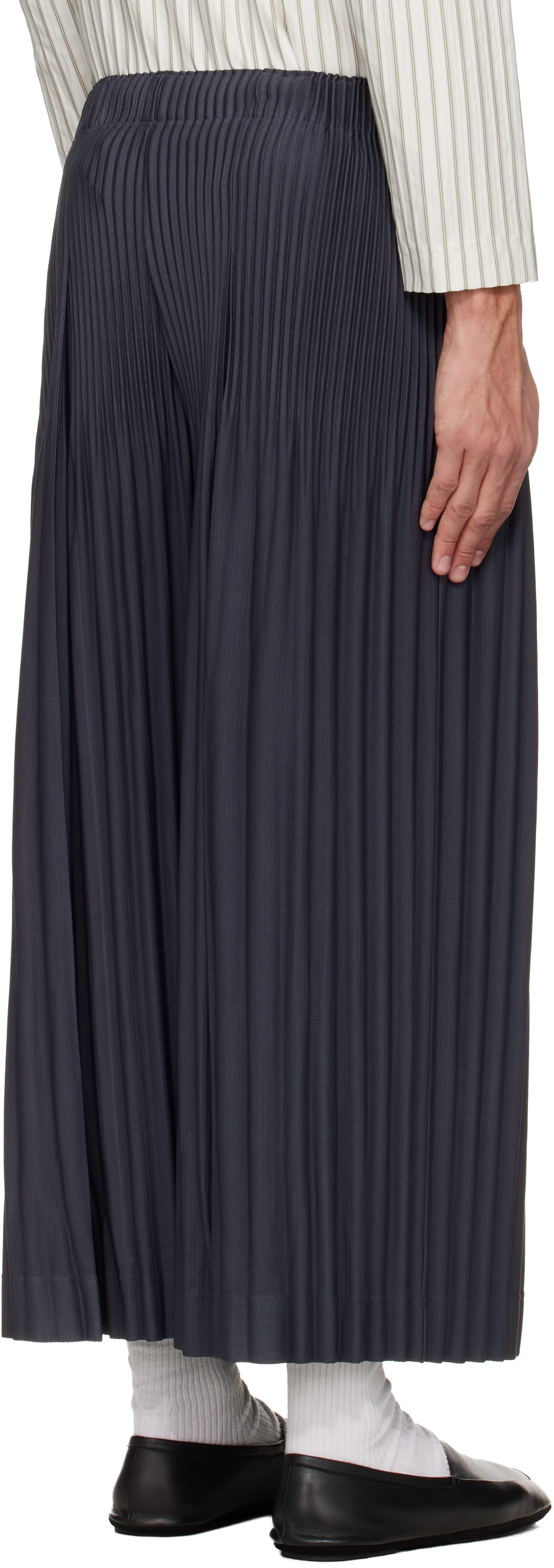 HOMME PLISSÉ ISSEY MIYAKE: Navy Monthly Colors December Trousers