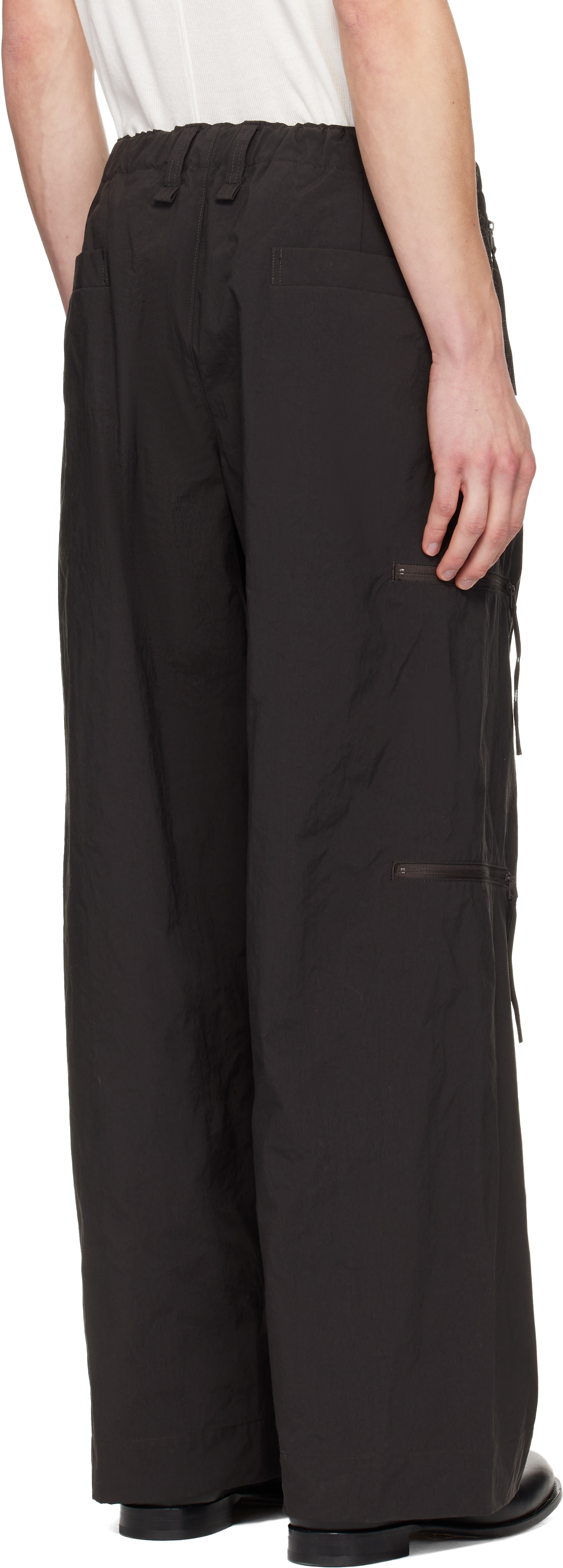 HOMME PLISSÉ ISSEY MIYAKE: Brown Quarry Trousers | SSENSE