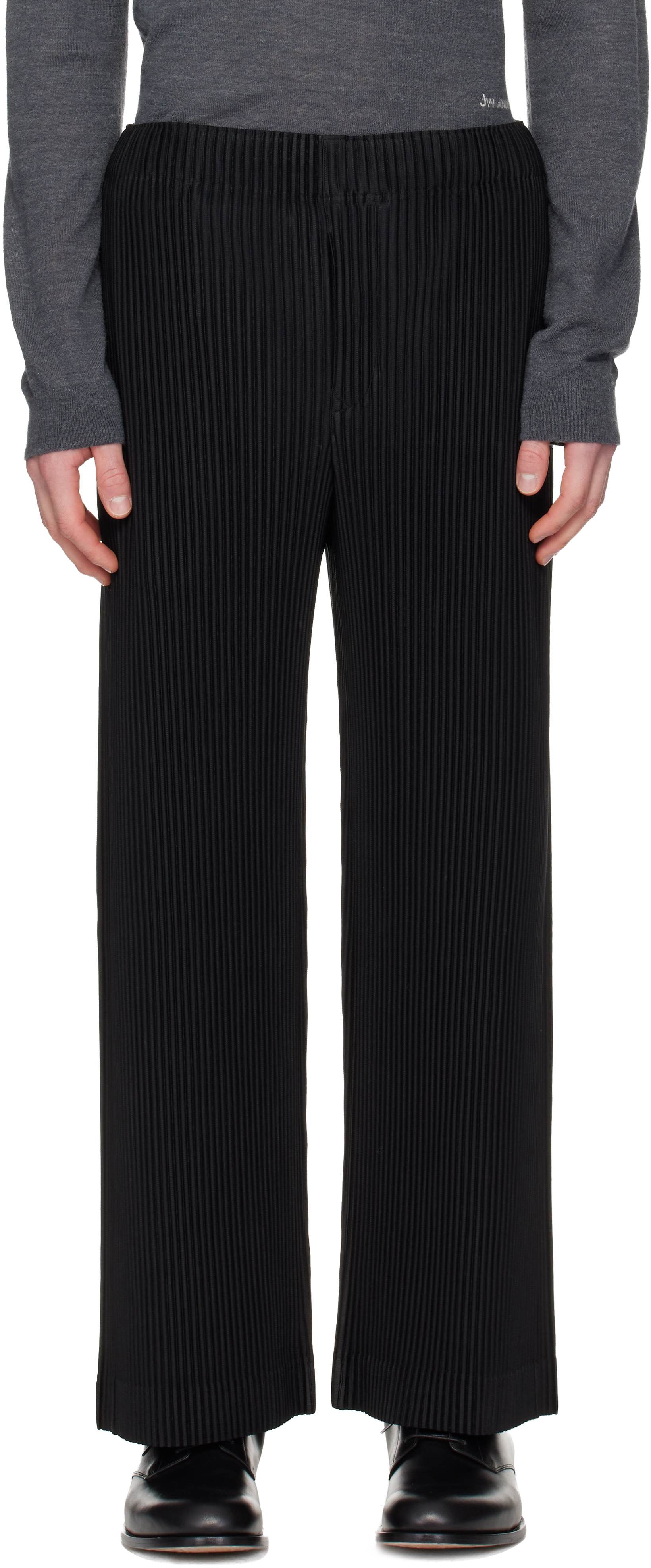 HOMME PLISSÉ ISSEY MIYAKE: Black Monthly Colors October Trousers