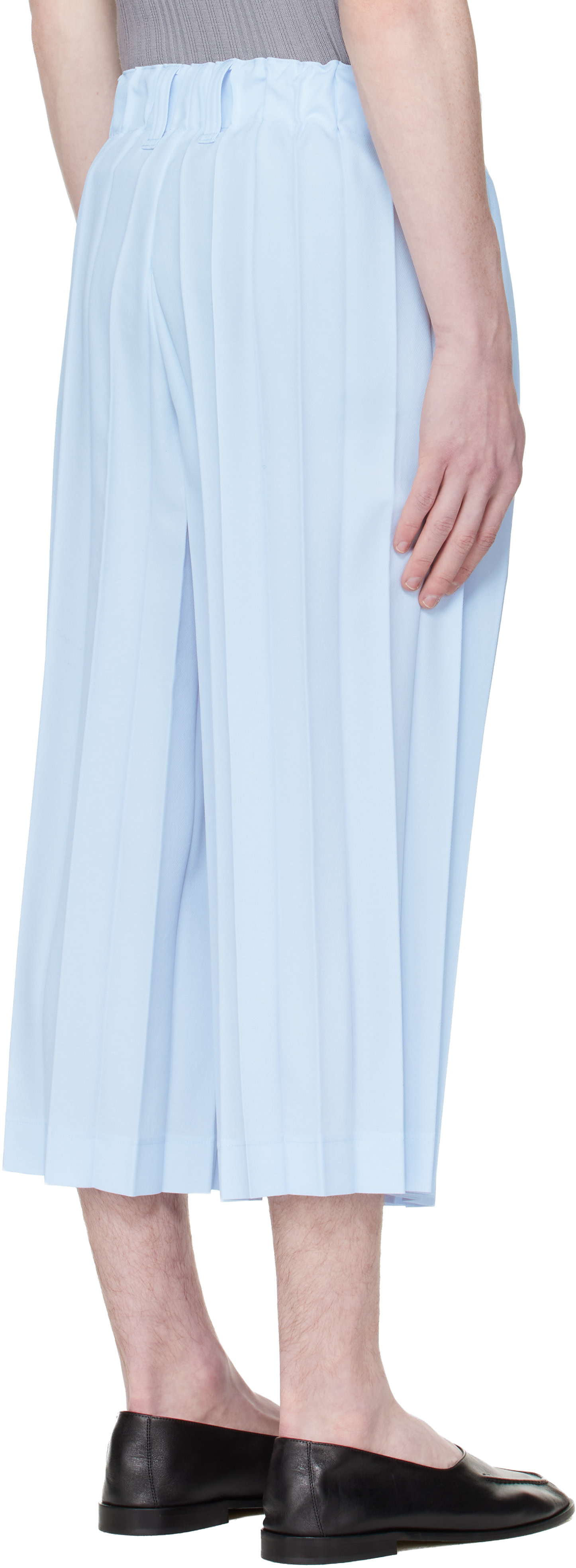 HOMME PLISSÉ ISSEY MIYAKE: Blue Edge Ensemble Trousers | SSENSE