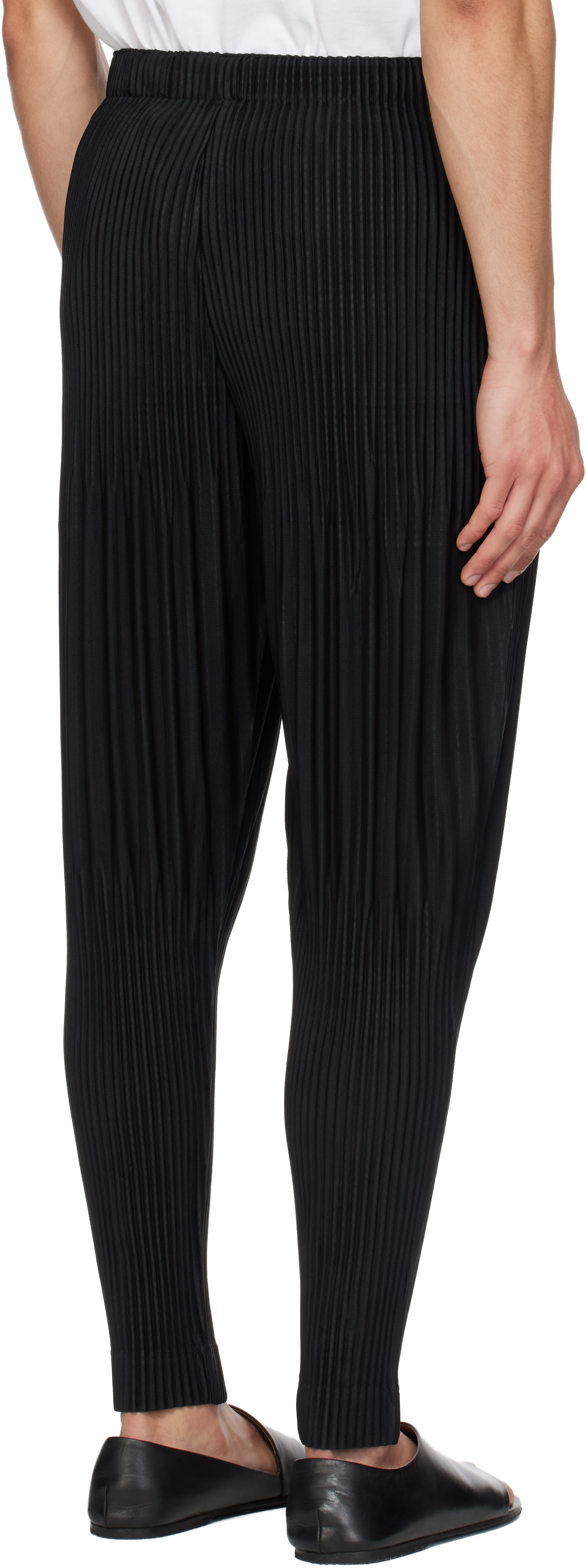 HOMME PLISSÉ ISSEY MIYAKE: Black Monthly Colors February Trousers
