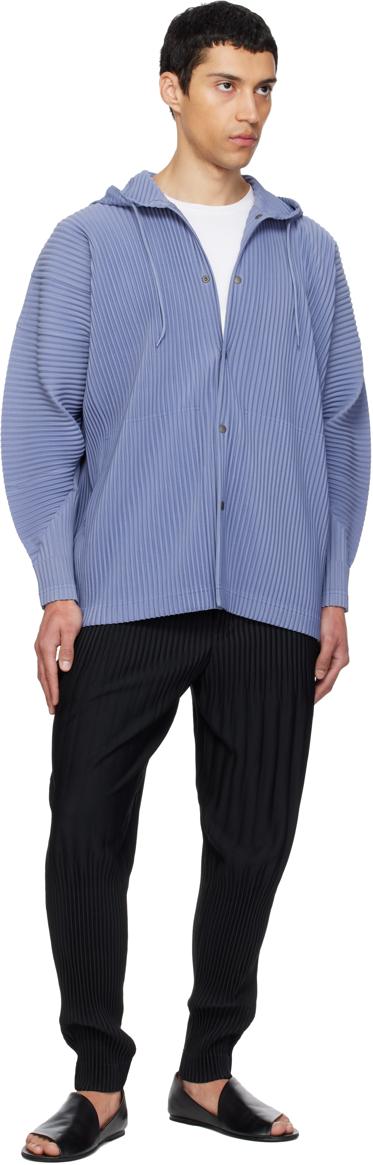 HOMME PLISSÉ ISSEY MIYAKE: Black Monthly Colors February Trousers