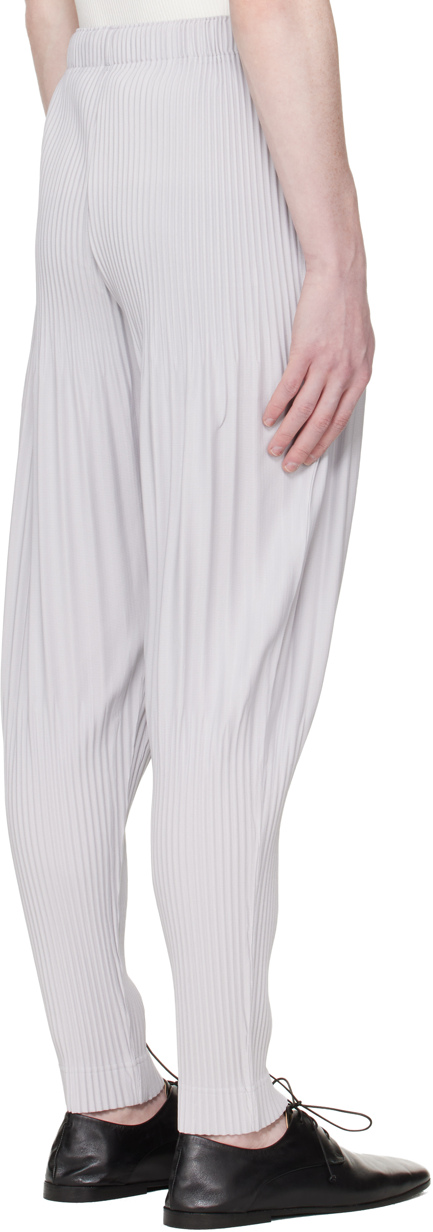 HOMME PLISSÉ ISSEY MIYAKE: Gray Monthly Colors February Trousers