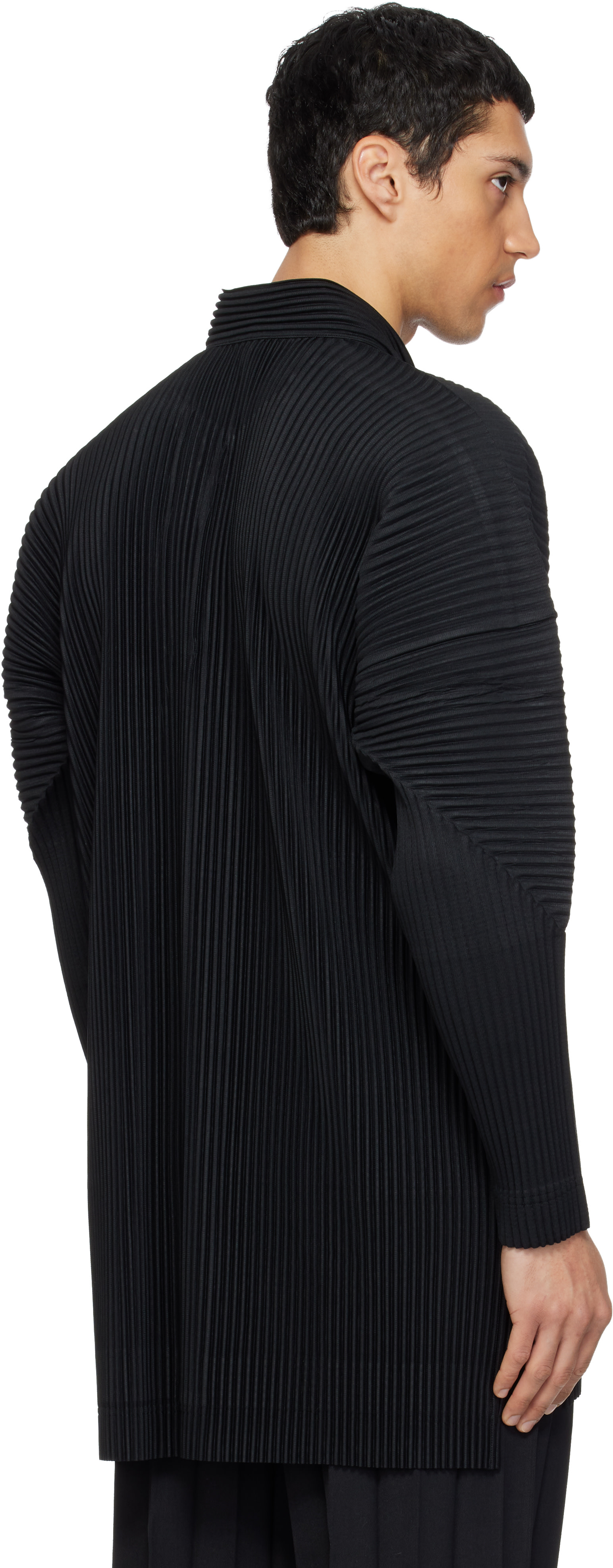 HOMME PLISSÉ ISSEY MIYAKE: Black Monthly Colors February Shirt